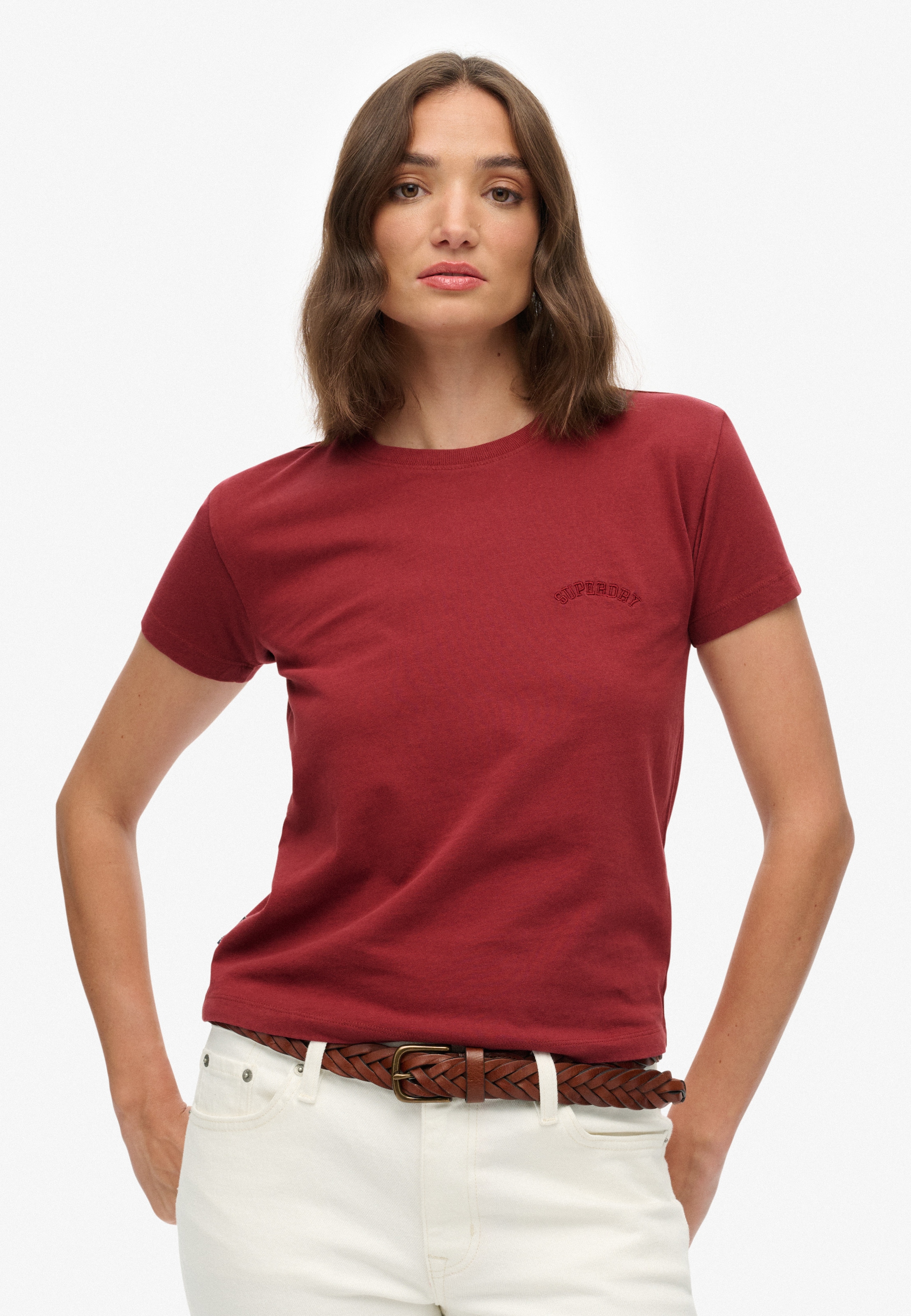 Superdry Kurzarmshirt »SU-ESSENTIAL LOGO 90'S T SHIRT« angenehmes Tragegefühl durch besonders weiche Haptik