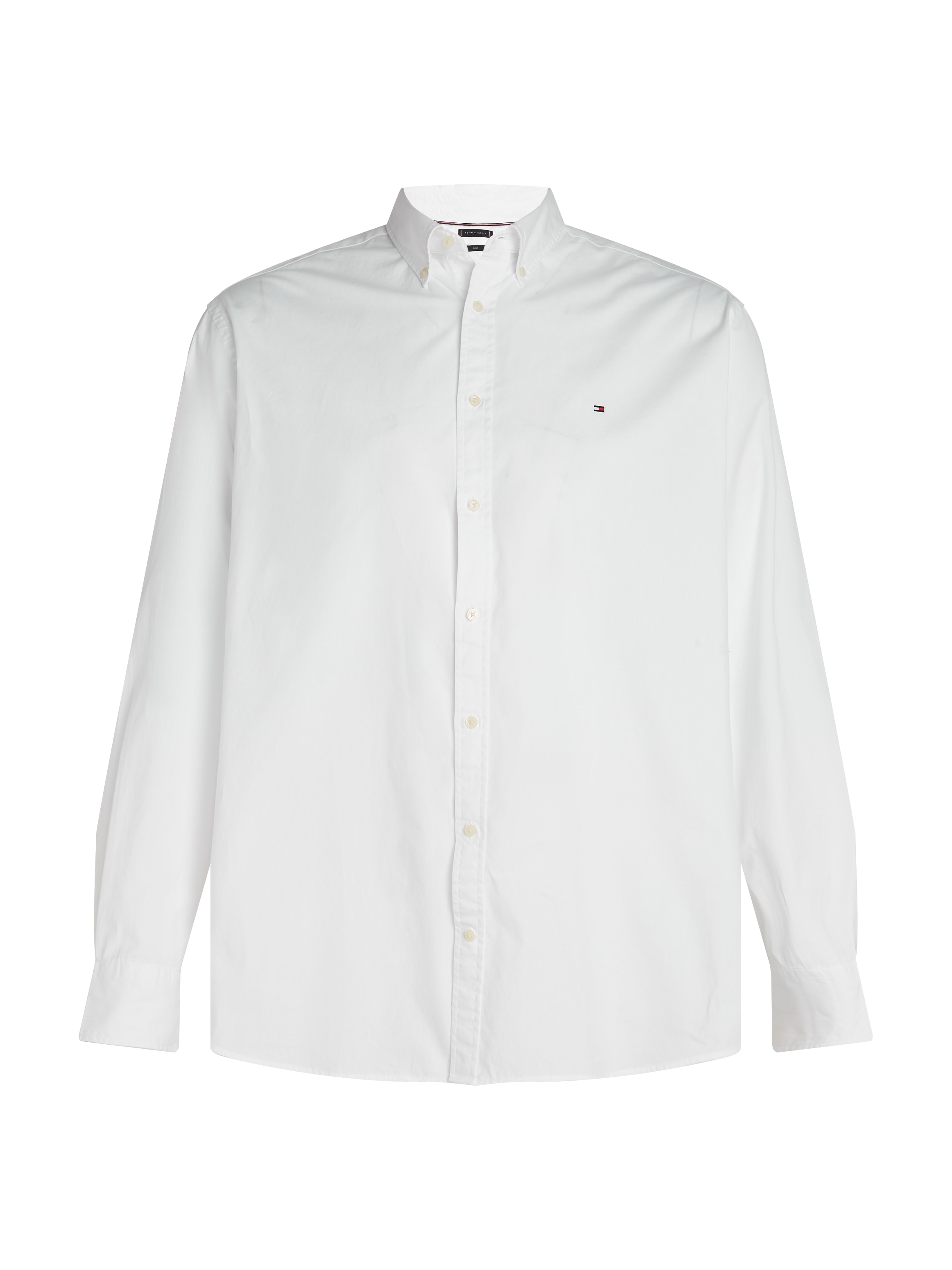 Tommy Hilfiger Big & Tall Langarmhemd »BT-FLEX POPLIN SOLID RF SHIRT-B«, Grosse Grössen