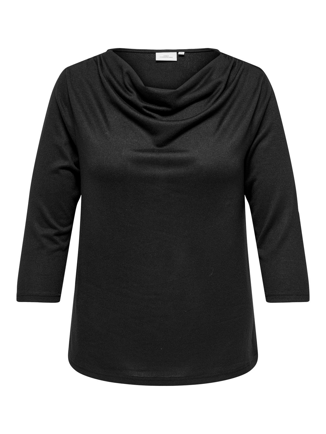 ONLY CARMAKOMA Wasserfallshirt »CARALBA MIRSE L/S WATERFALL TOP JRS«