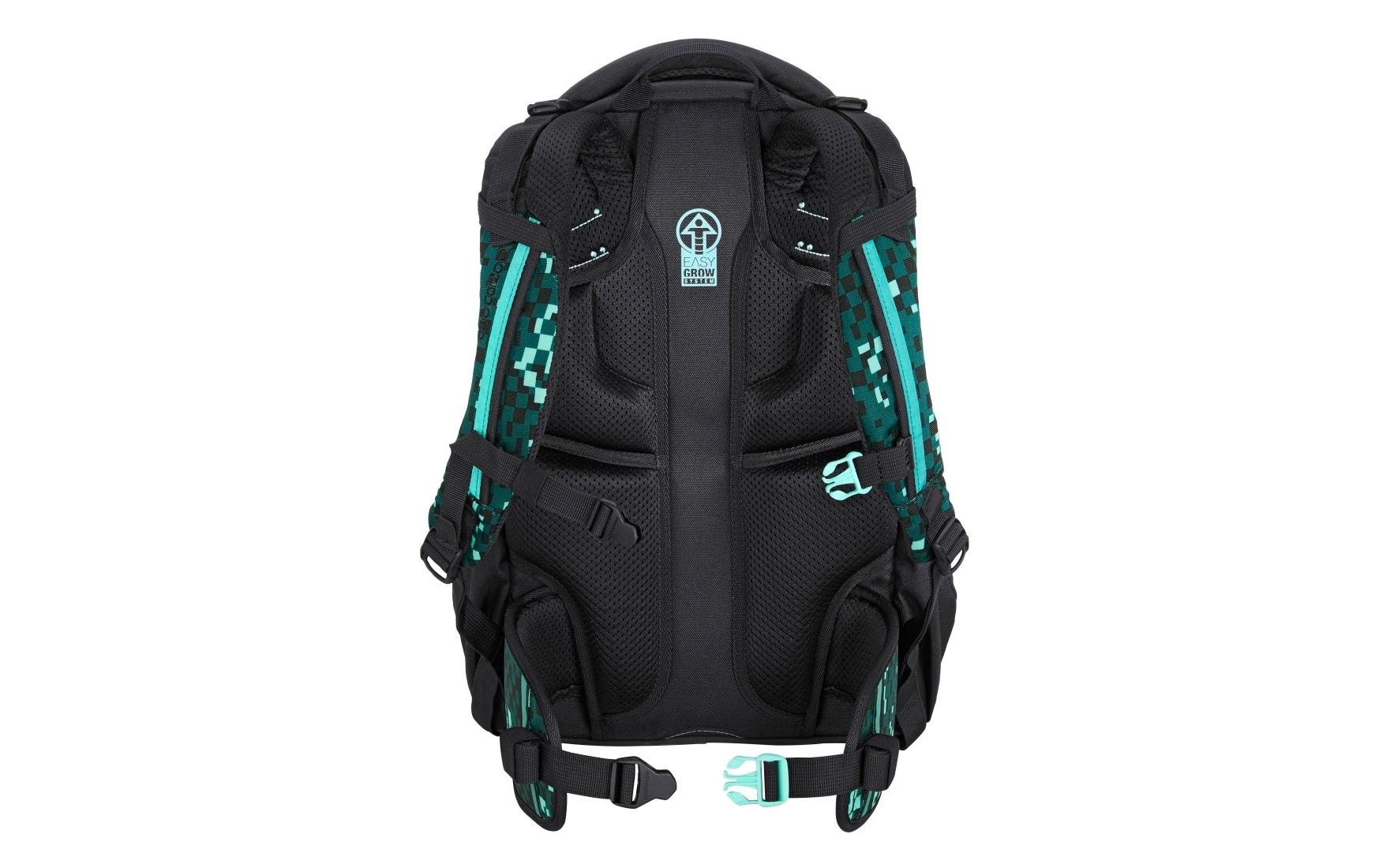 Coocazoo Schulrucksack »Pixel Blox Grün, Schwarz«