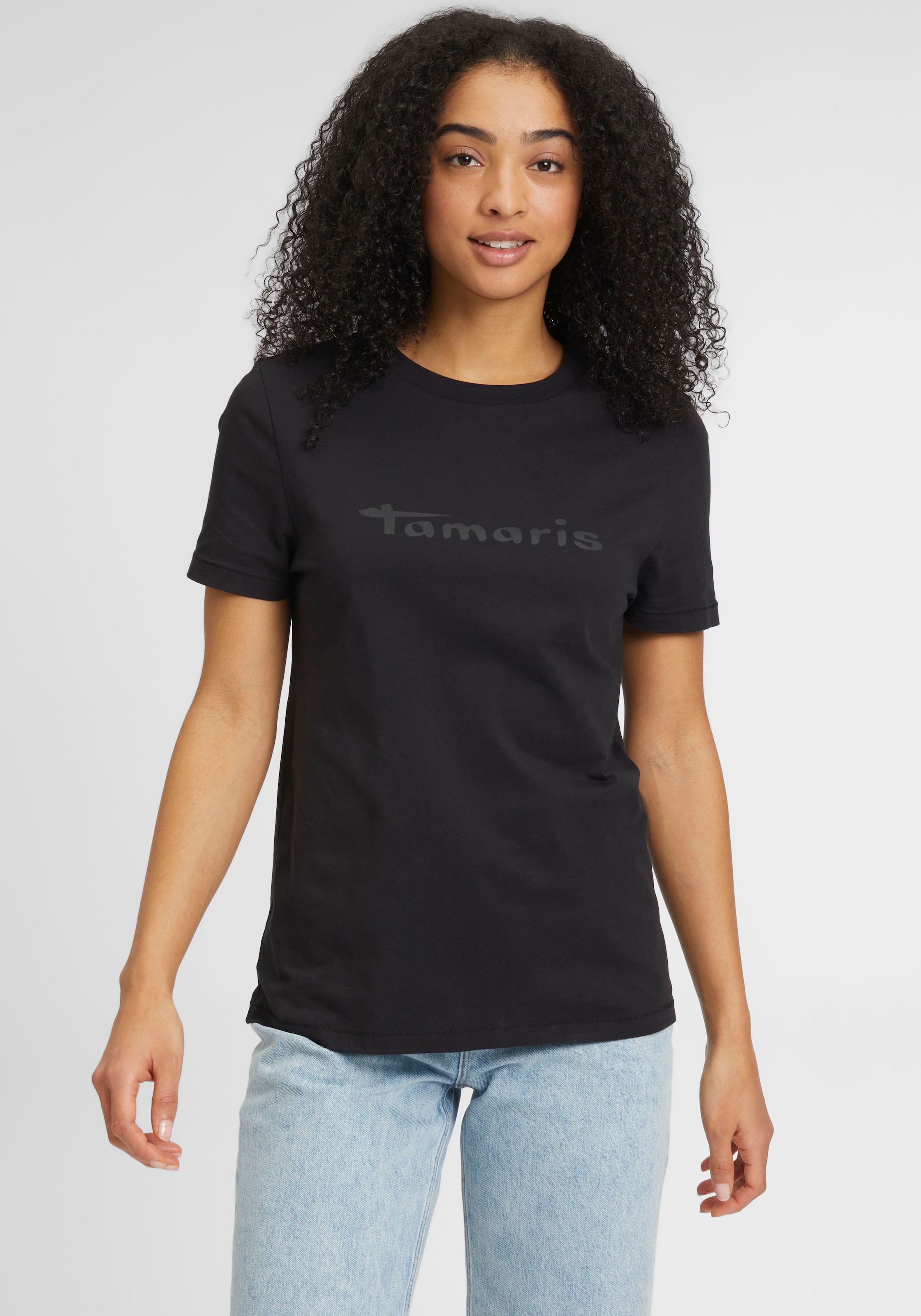 Tamaris T-Shirt, mit Rundhalsausschnitt online Jelmoli-Versand - kaufen NEUE KOLLEKTION 