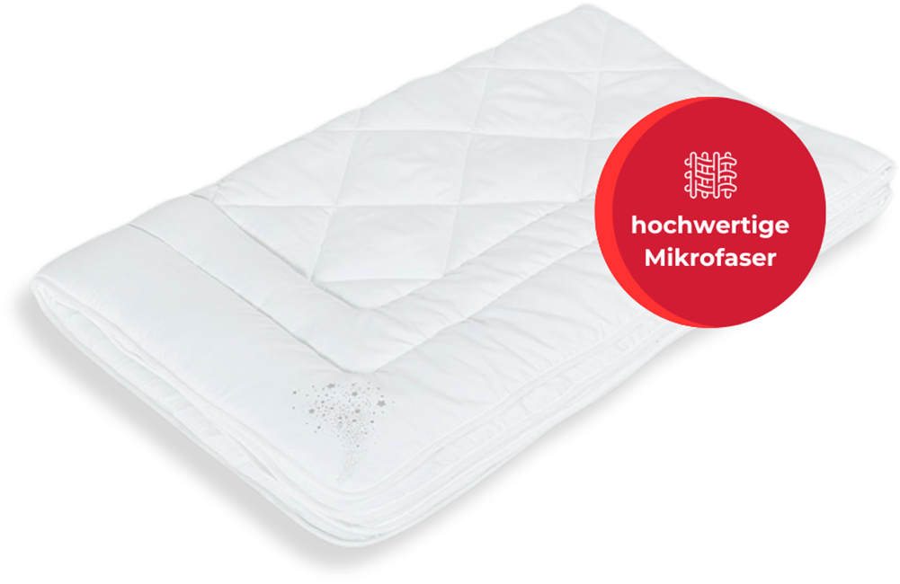 my home Microfaserbettdecke »Baca, Bettdecke 135x200 cm, 155x220 cm und weitere Grössen«, normal, Füllung aus hochwertiger 6D-Hohlfaser, Bezug Polyester, (1 St.), Bettdecken, Sommer, Winter, 4-Jahreszeiten, Decke