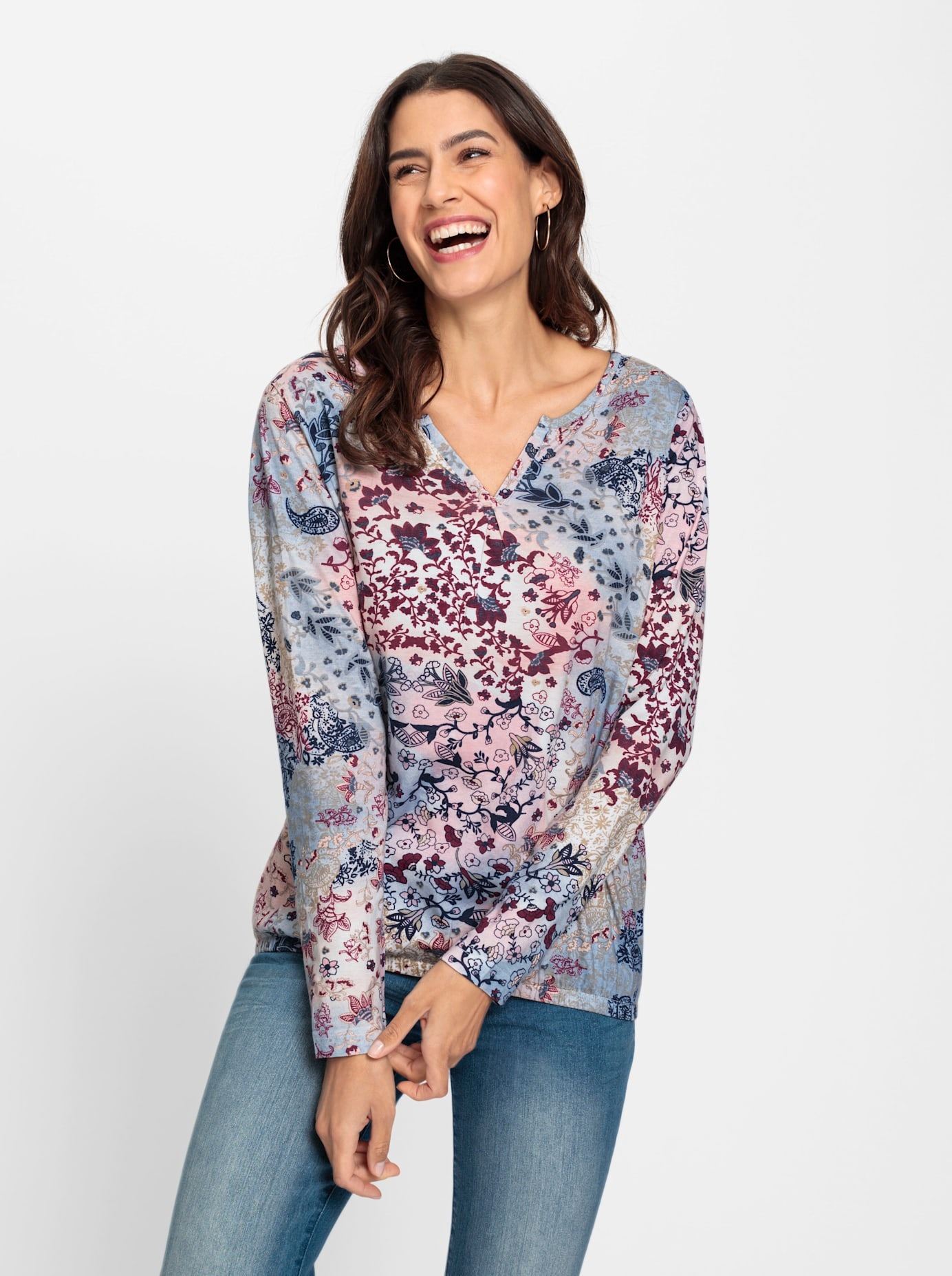 Inspirationen Langarmshirt »Shirt«, (1 tlg.)