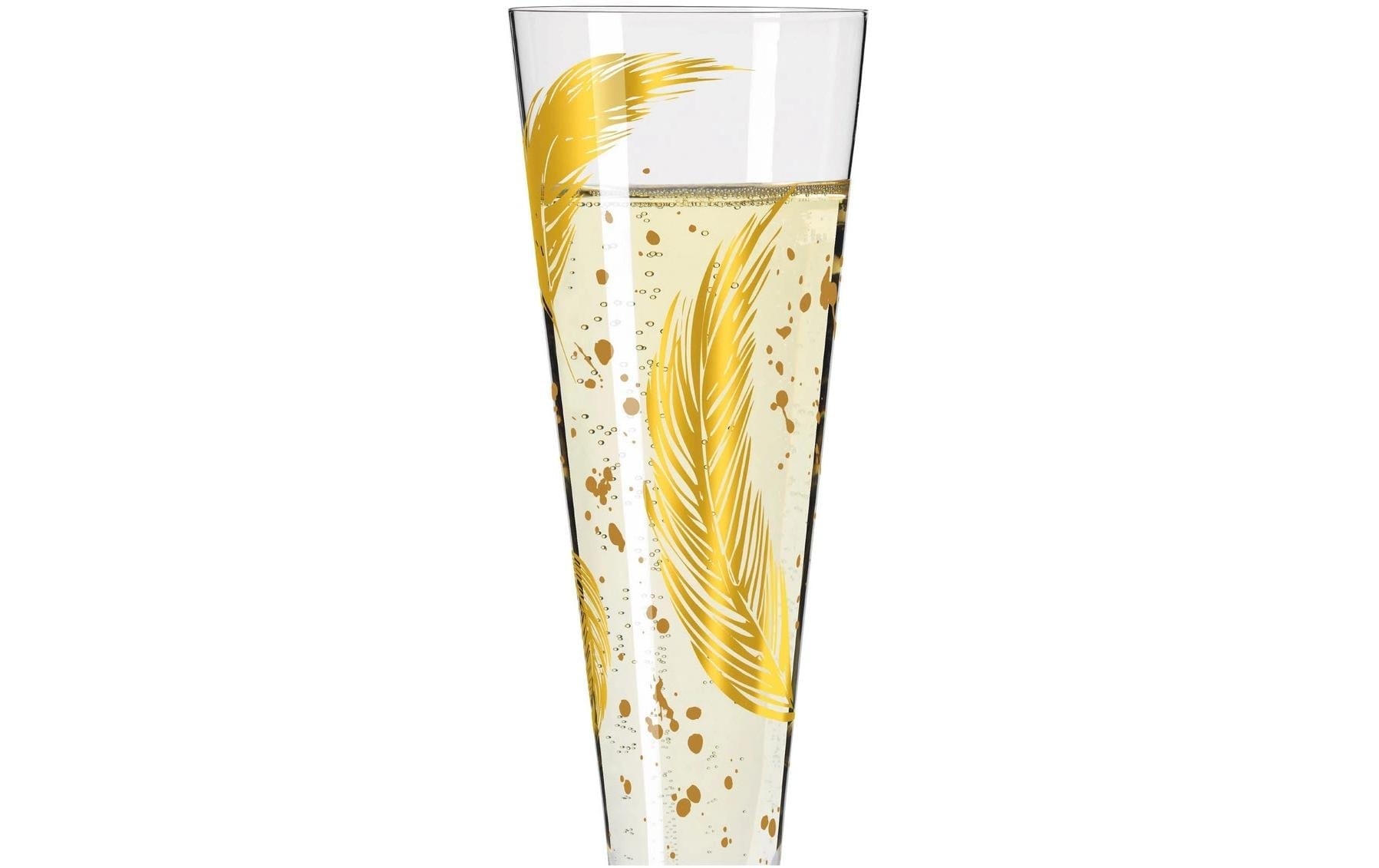 Ritzenhoff Champagnerglas »Goldfarbennacht No 42. 1 Stück, Transparent«