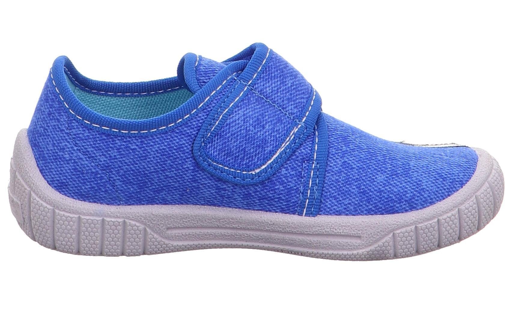 Superfit Hausschuh »Bill WMS: Mittel«, Kindergarten Schuh im Jeans-Look, Grössenschablone zum Download