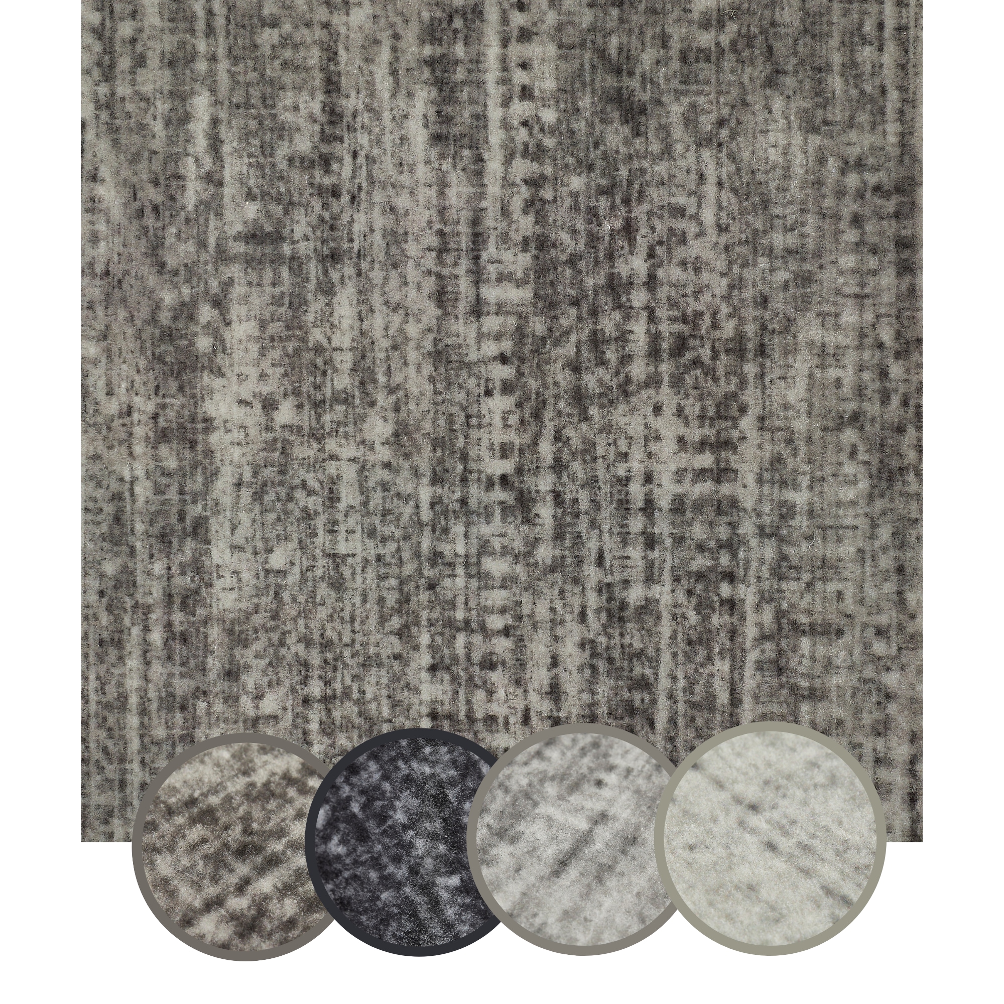 Andiamo Teppichfliese »Paris Nadelfilz«, quadratisch, 4 mm Höhe, 40x40 cm, selbstklebend, robust & strapazierfähig, 25 Stück (4 qm)