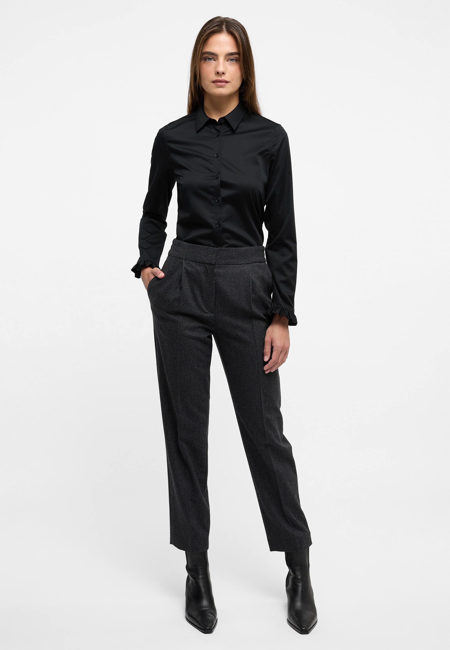 Eterna Hemdbluse »FITTED« EASY IRON (bügelleicht)