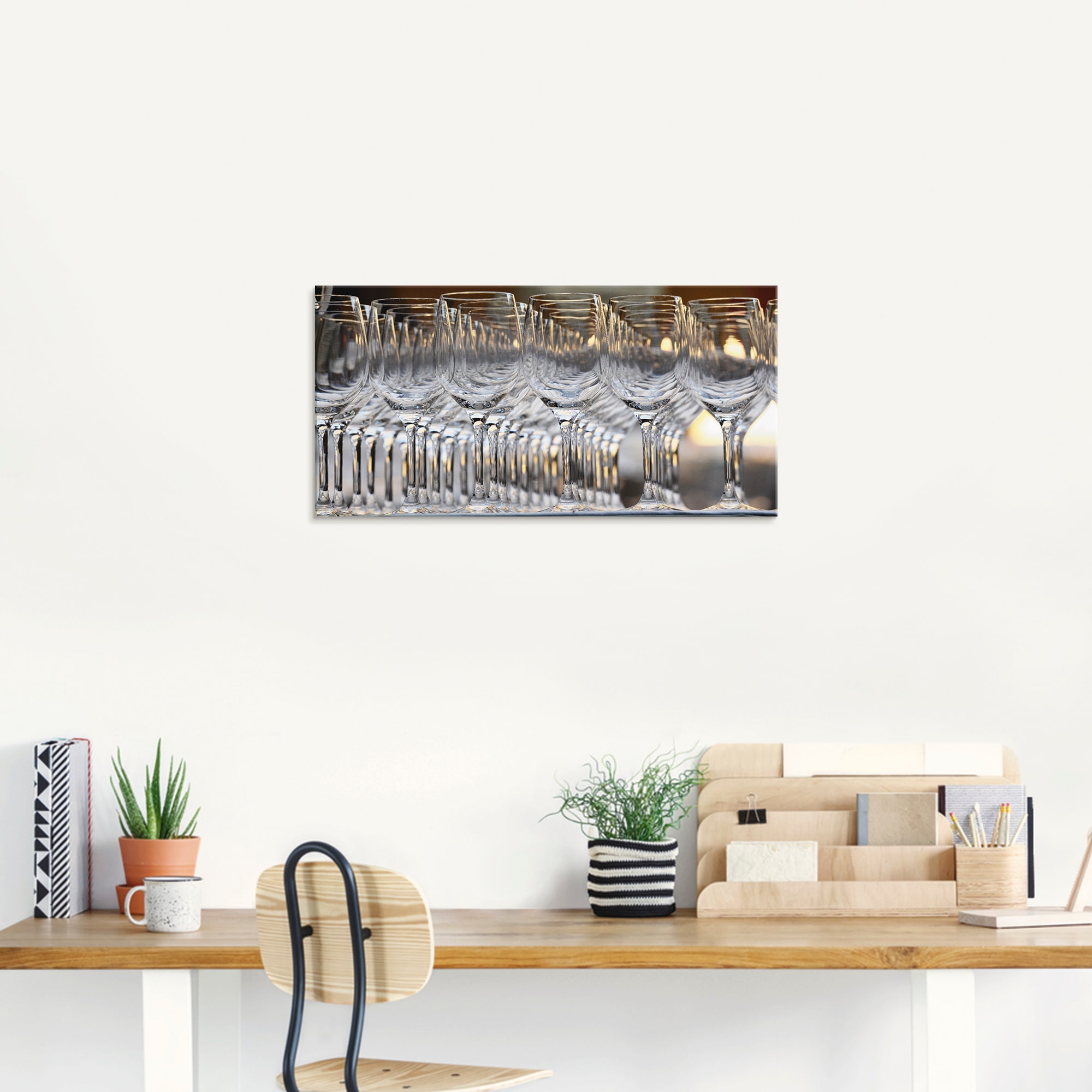 Artland Glasbild »Weingläser«, Geschirr & Besteck, (1 St.), in verschiedenen Grössen