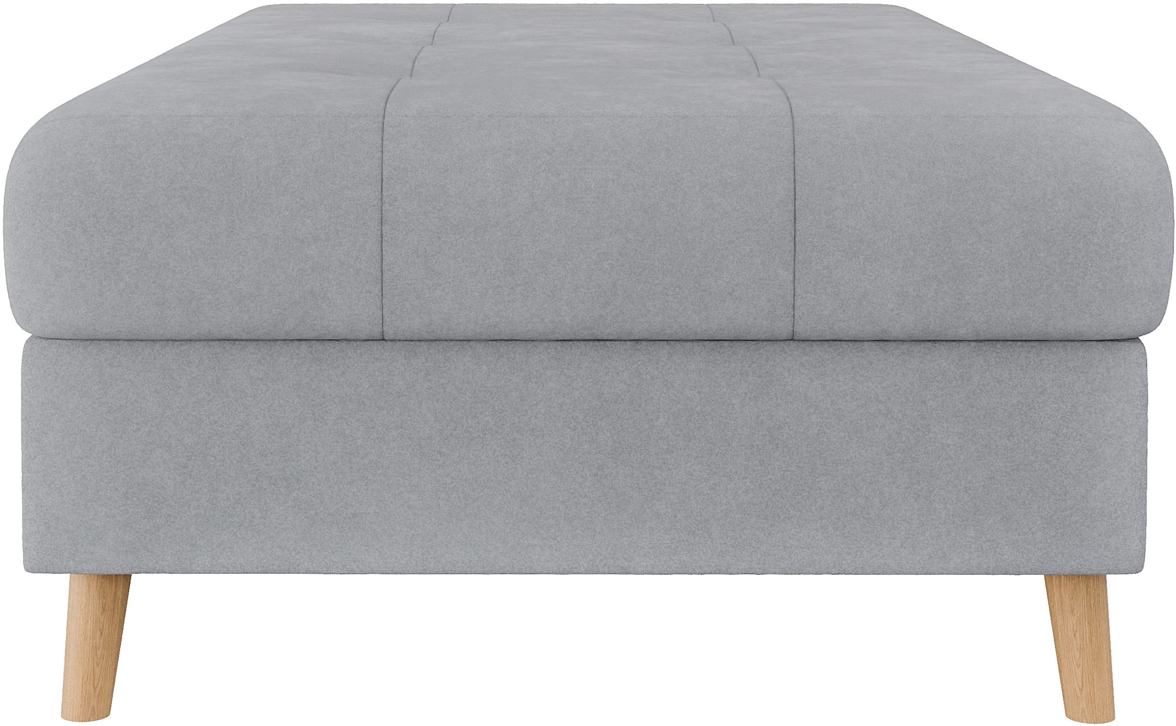 Home affaire Polsterhocker »CHARRE XXL, Steppung im Sitzbereich, Masse: B/T/H: 118/73/40 cm«, passend zur Serie CHARRE, auch in Cord und Bouclé