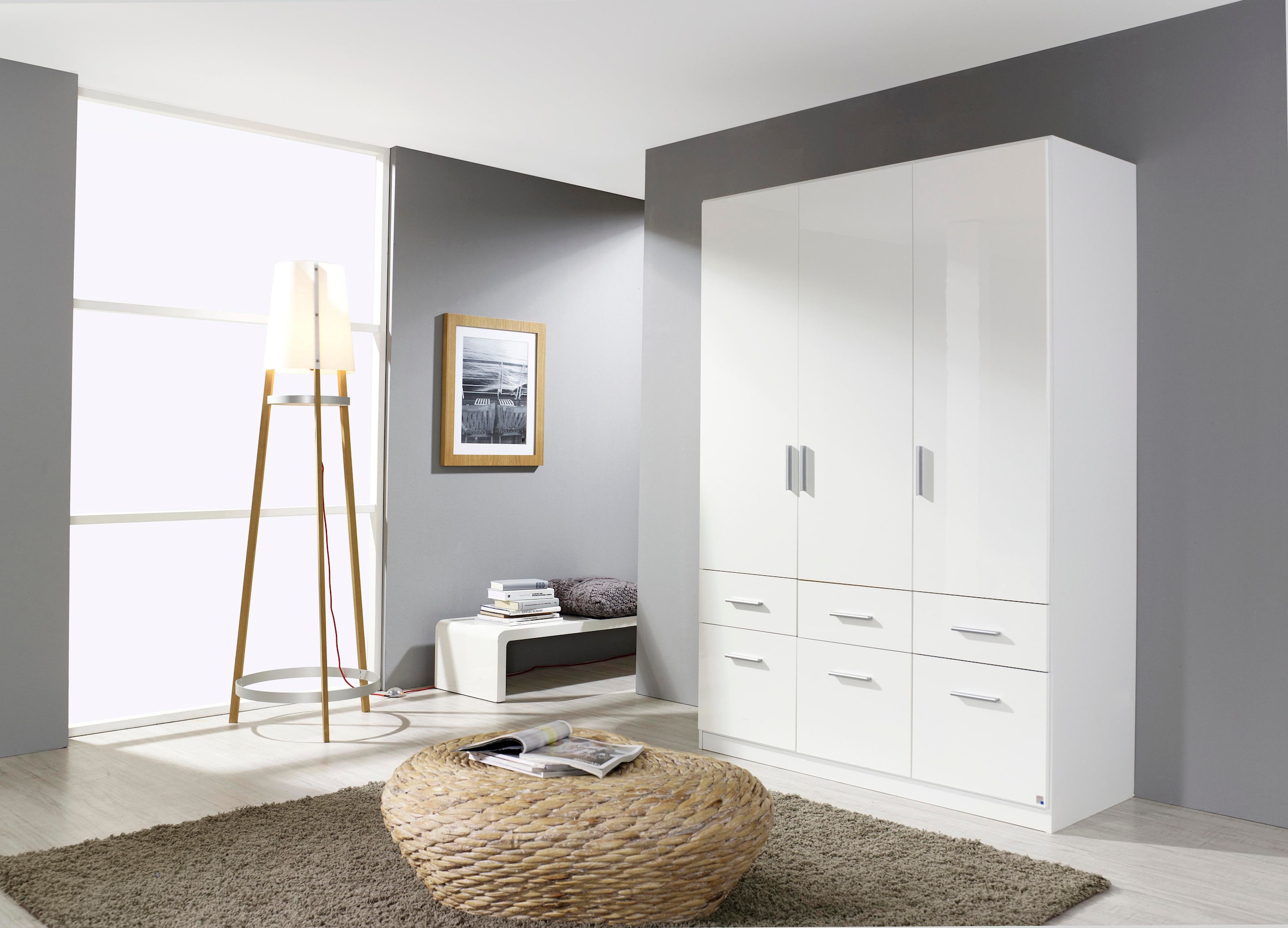 rauch Drehtürenschrank »Kleiderschrank Schrank Garderobe Schlafzimmerschrank CELLE«, in 4 Breiten und 2 Höhen, optional mit Schubkästen MADE IN GERMANY