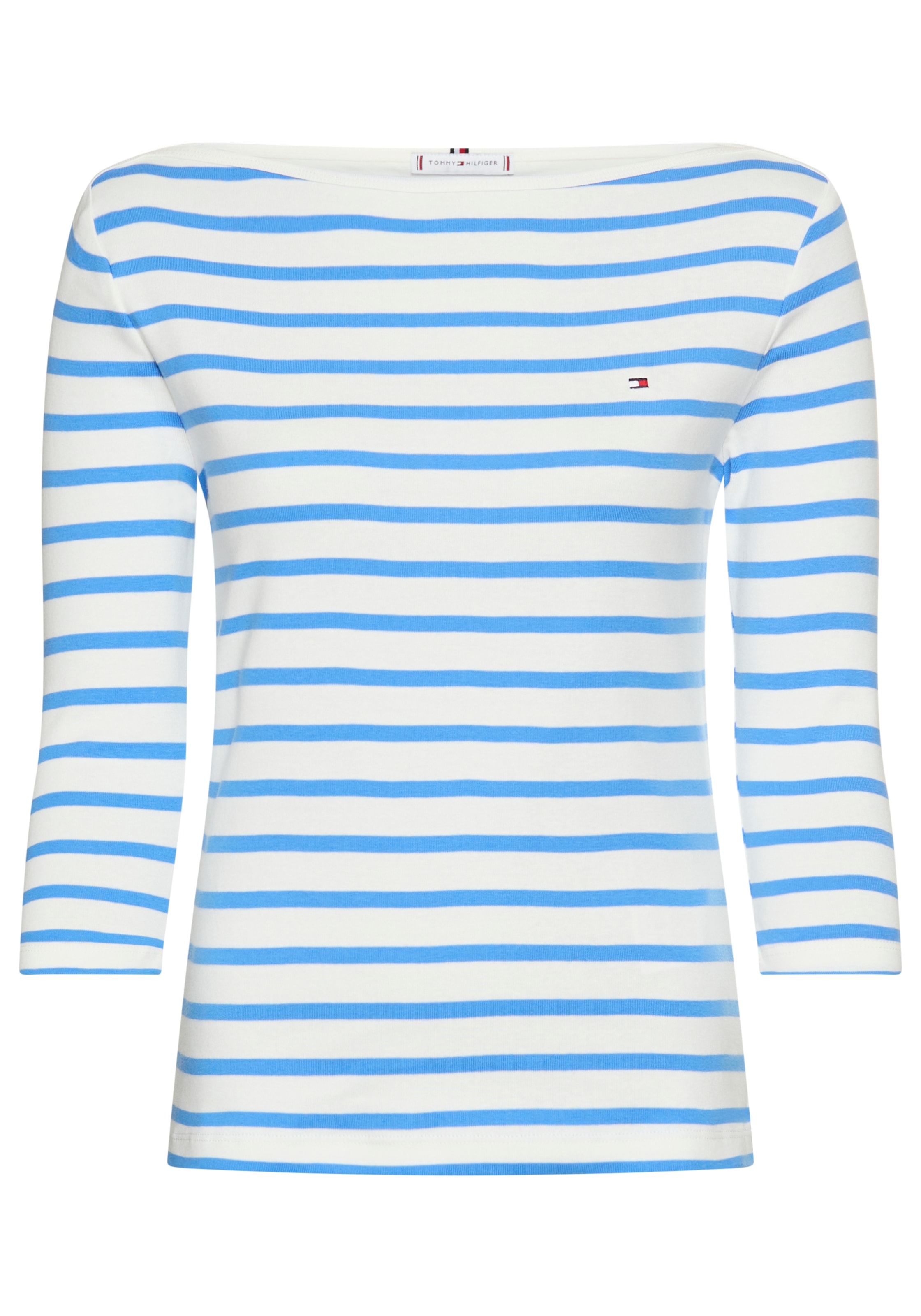 Tommy Hilfiger 3/4-Arm-Shirt »NEW CODY SLIM BOAT-NK 3/4SLV«, mit Logostickerei