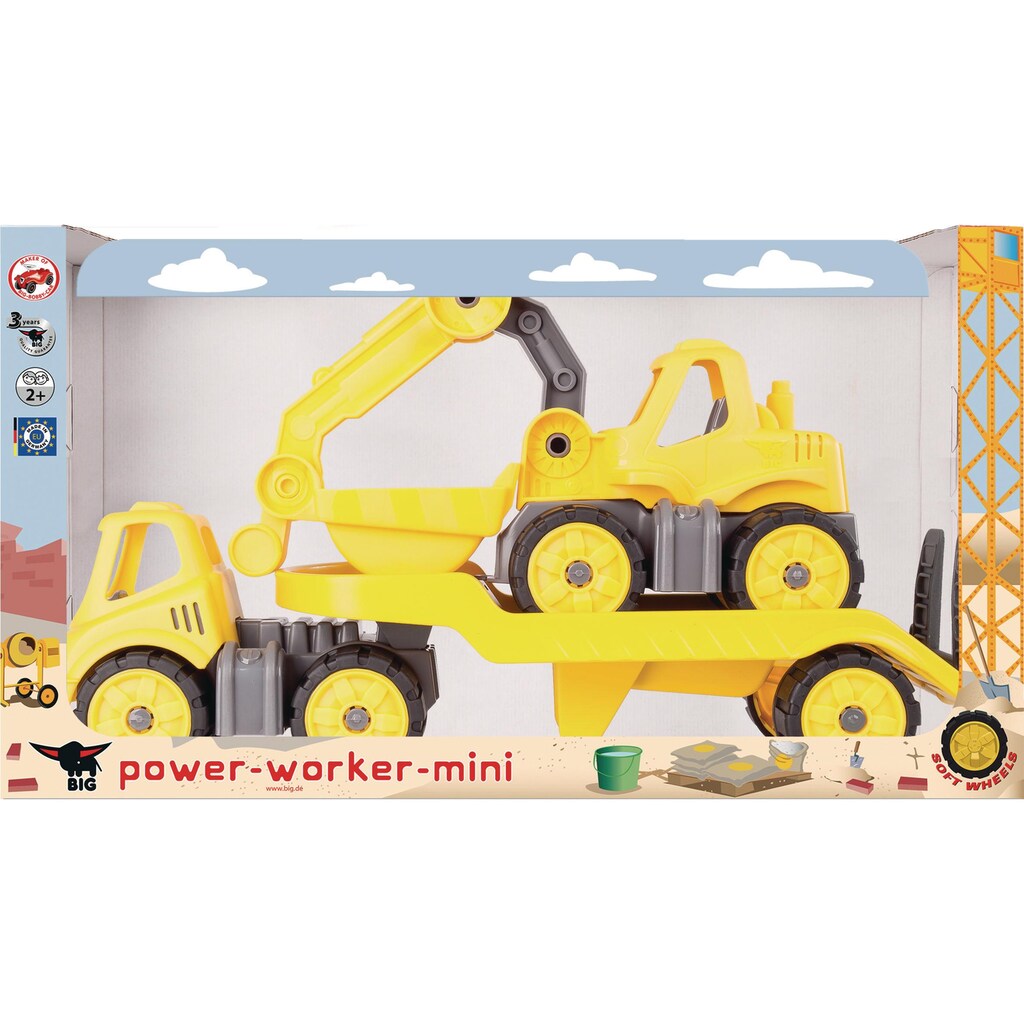BIG Spielzeug-Bagger »mini Transporter + Bagger«