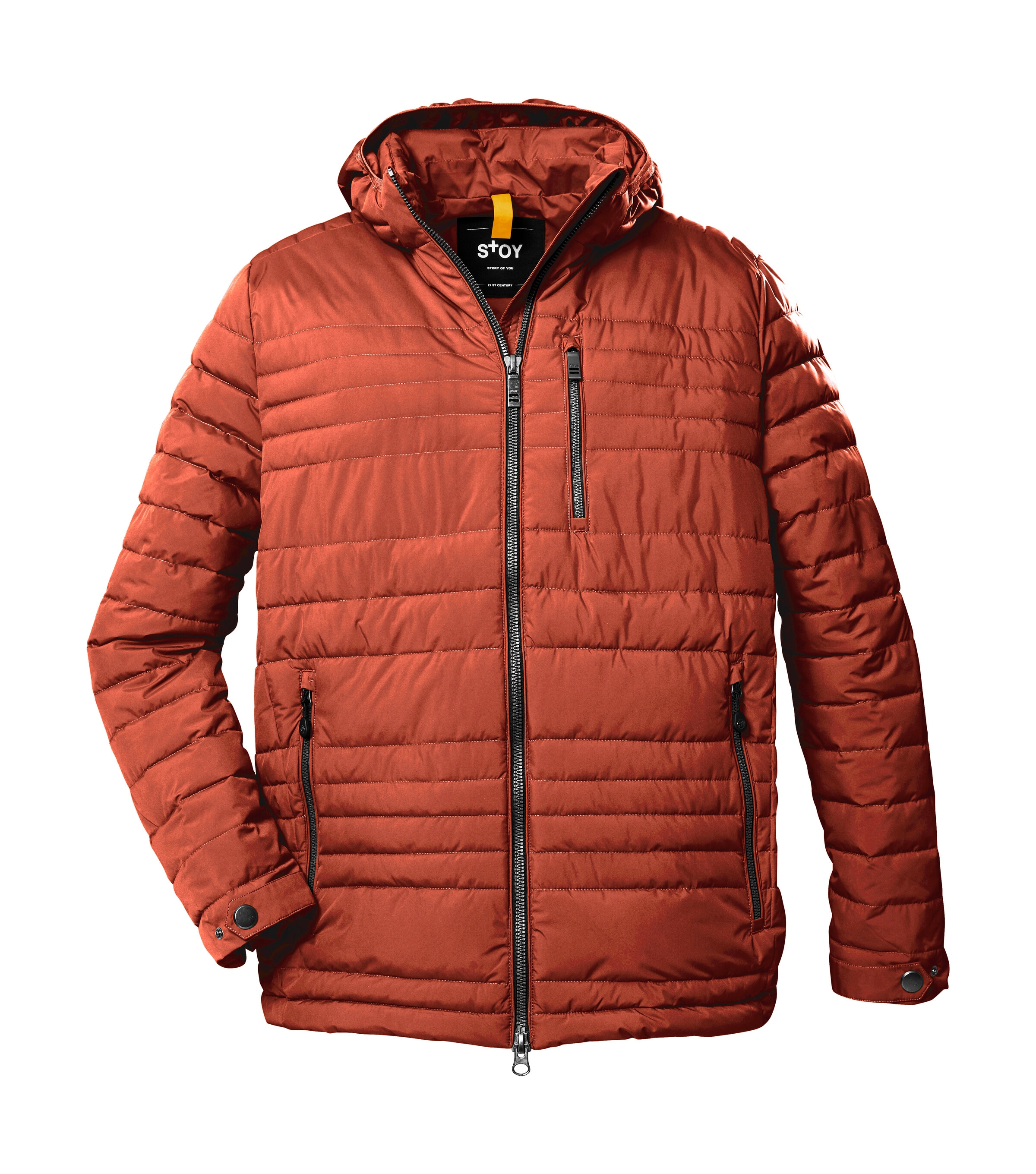 STOY Steppjacke "STW 16 MN QLTD JCKT" Atmungsaktive, wasserabweisende Steppjacke mit abzippbarer Kapuze