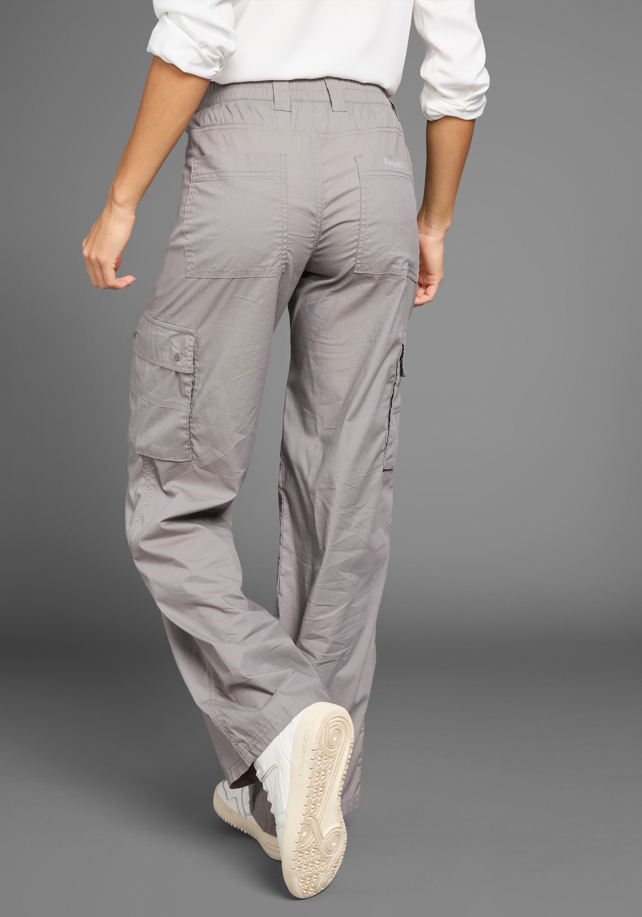 KangaROOS Cargohose, Wide-Leg mit Cargotaschen