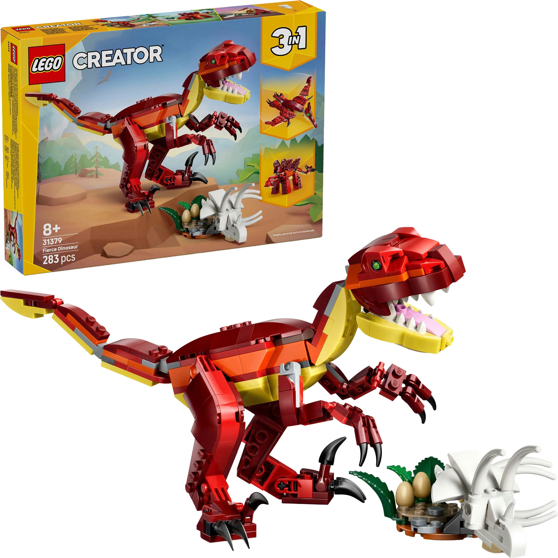 LEGO Konstruktionsspielsteine "Wilder Dinosaurier (31379), LEGO Creator" Made in Europe