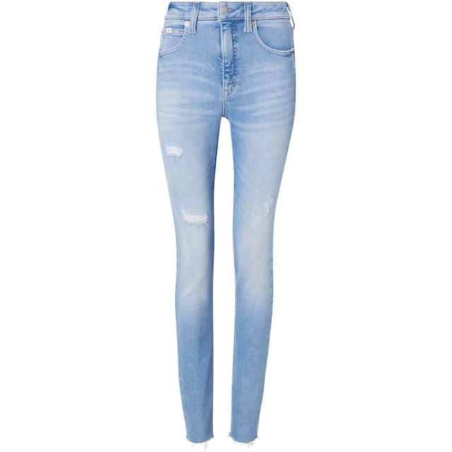 Calvin Klein Jeans Skinny-fit-Jeans, mit offenem, ausgefranstem Abschluss  am Bein online bestellen | Jelmoli-Versand