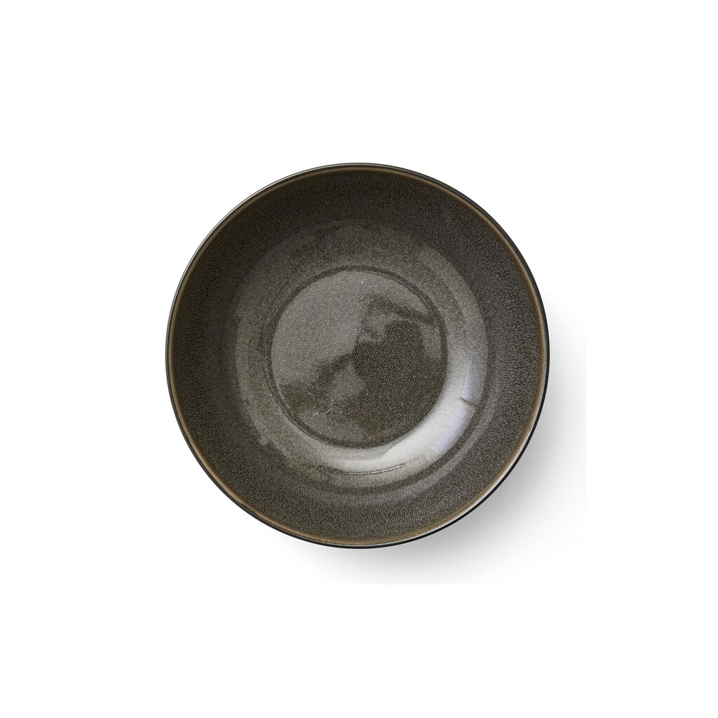Bitz Salatschüssel »24 cm, Schwarz/G«, aus Steinzeug