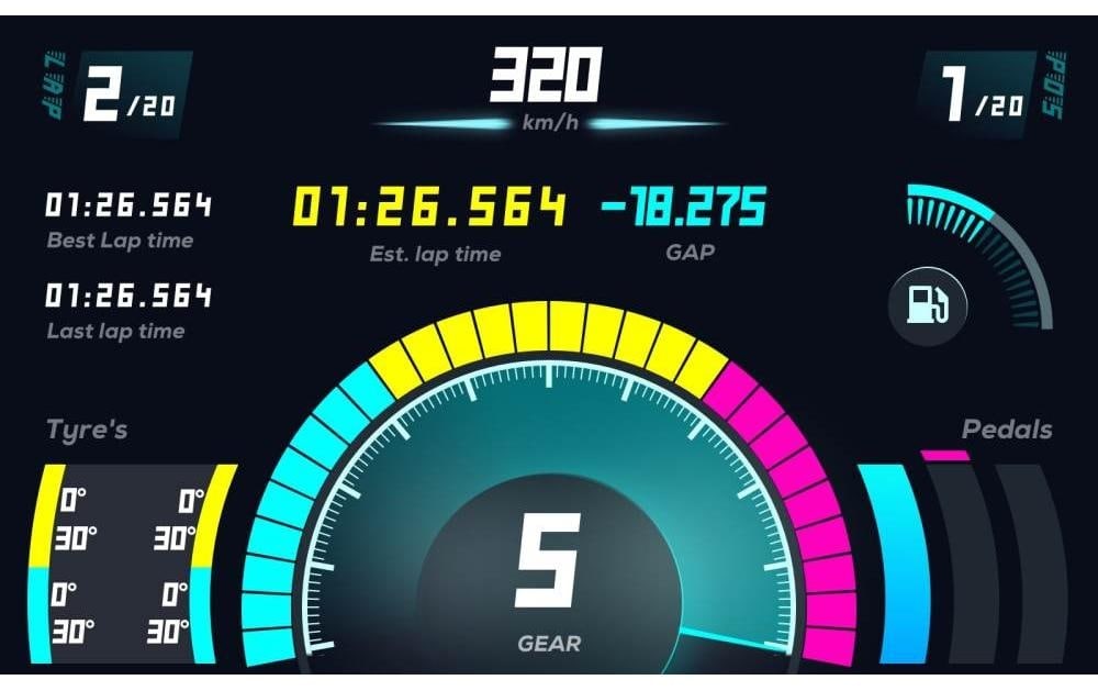 Lenkrad »MOZA RM High-Definition Digital Dashboard«