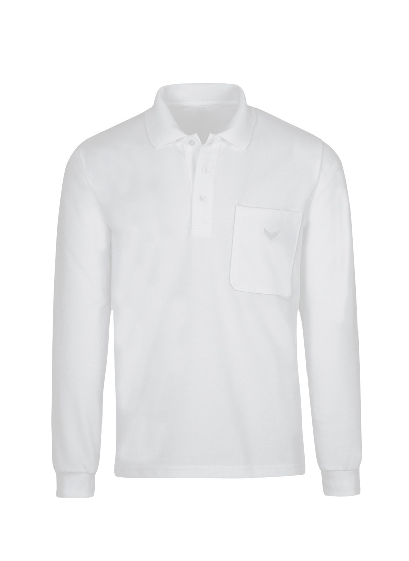 Trigema Poloshirt »TRIGEMA Langarm Poloshirt aus Baumwolle«