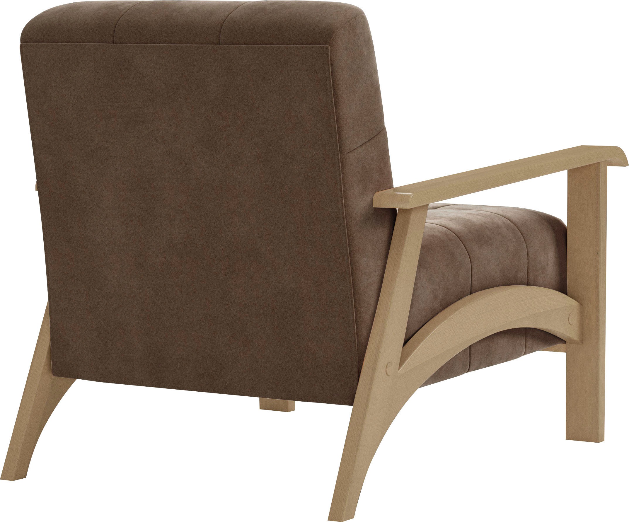 sit&more Sessel »Billund«, Armlehnen aus Buchenholz in natur, verschiedene Bezüge und Farben