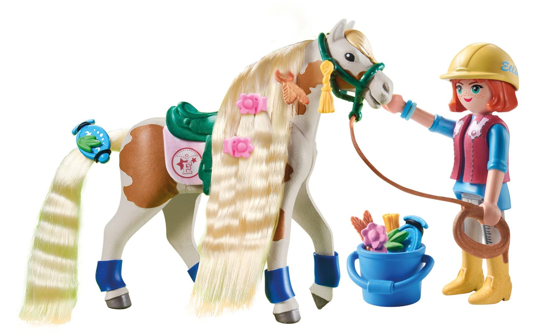 Playmobil® Spielbausteine »Horses of Waterfall Ellie & Pferd mit Kreppeisen 71639«, (33 St.)