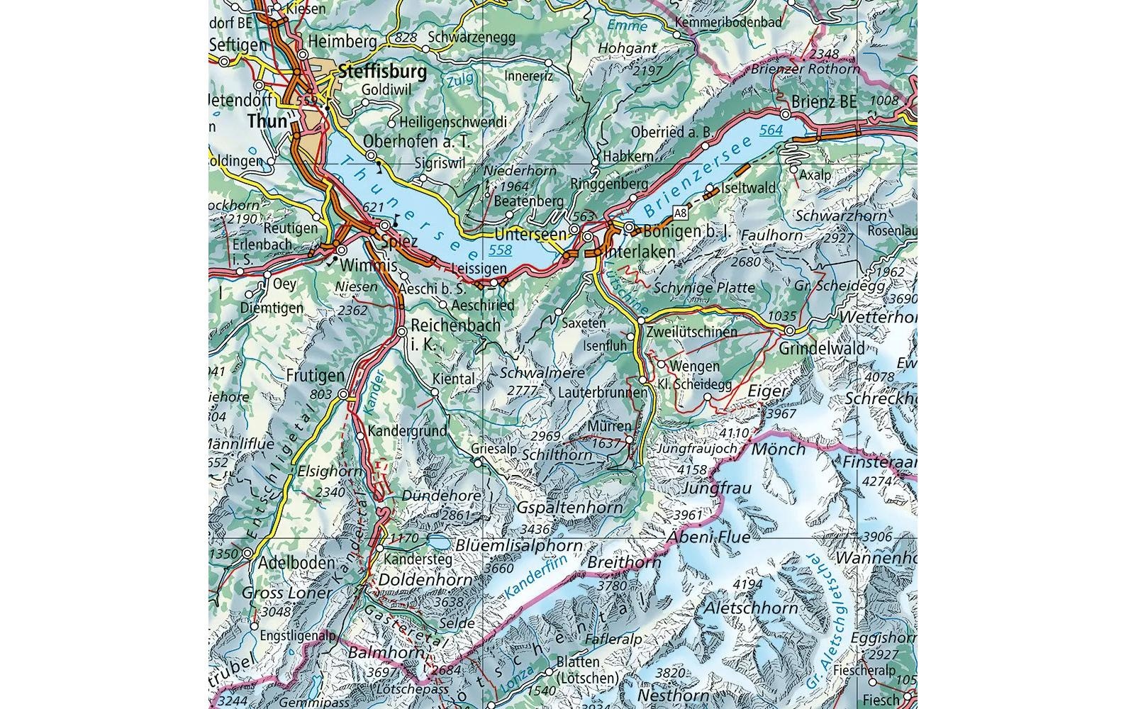 Puzzle »Karte der Schweiz«