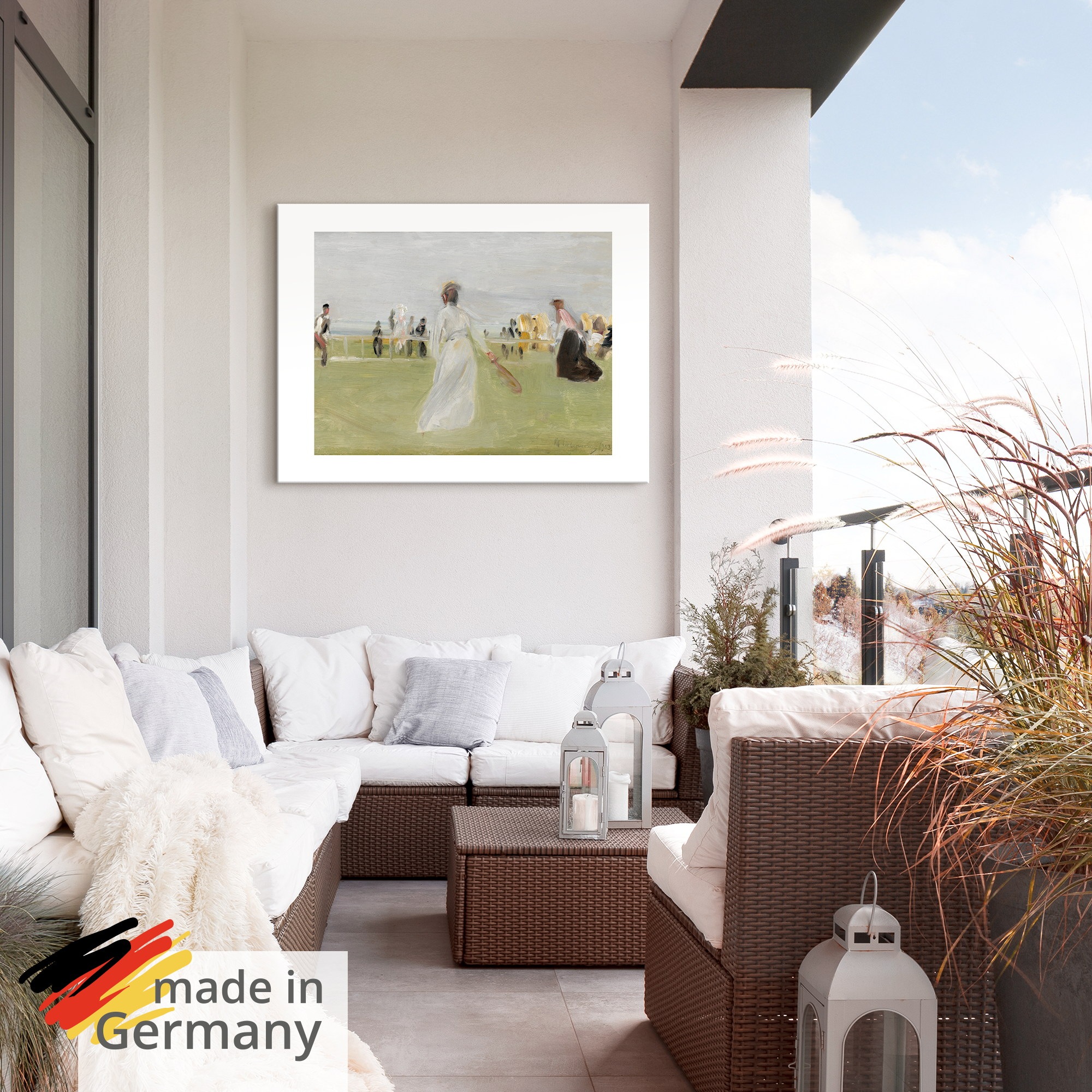 Artland Wandbild "Tennisspieler am Meer" Sport 1 Stk. tlg. als Alubild, Leinwandbild, Poster, Wandaufkleber in verschied. Größen