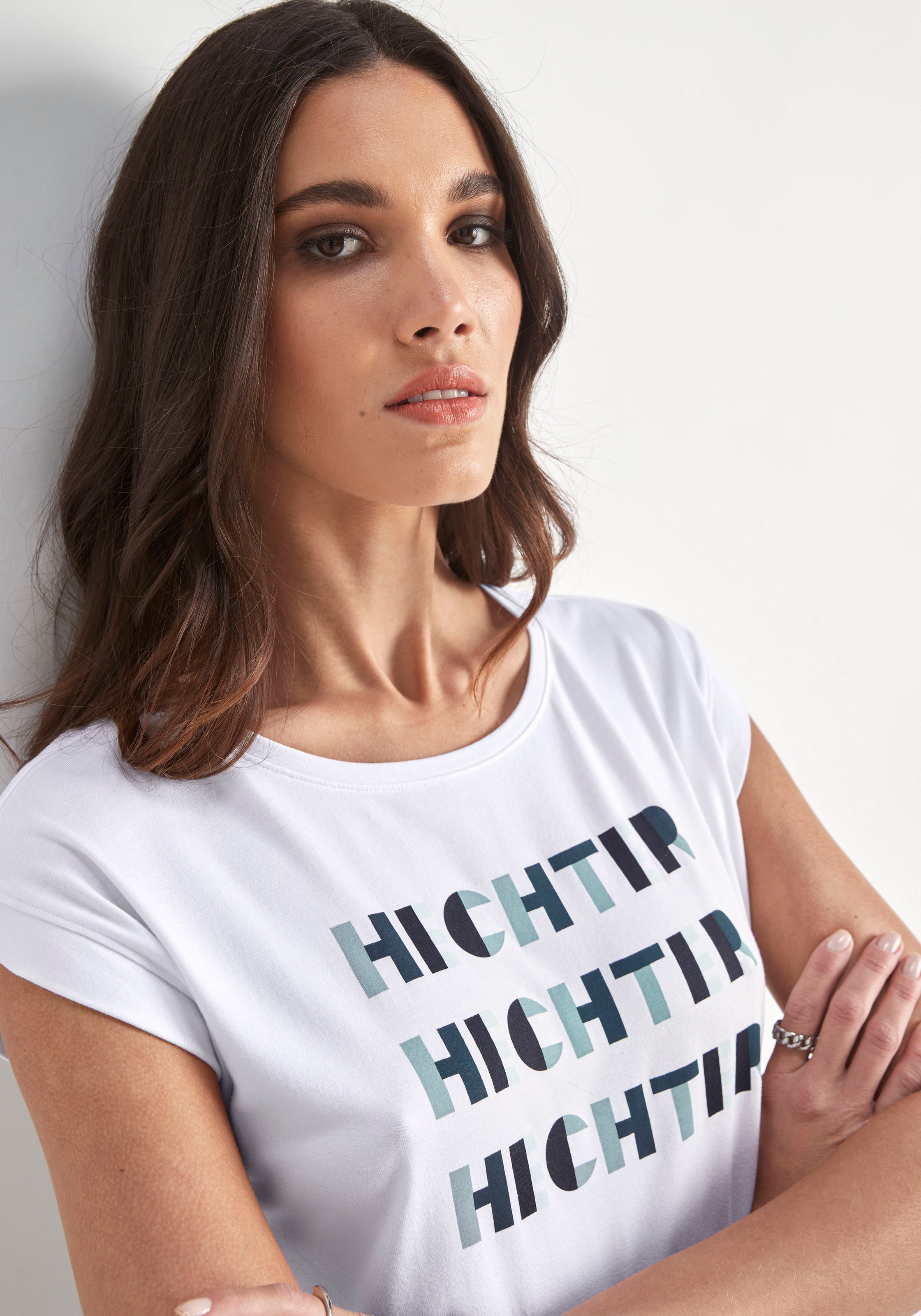 HECHTER PARIS Kurzarmshirt, mit modischem Jelmoli-Versand Schweiz bei Logodruck shoppen online