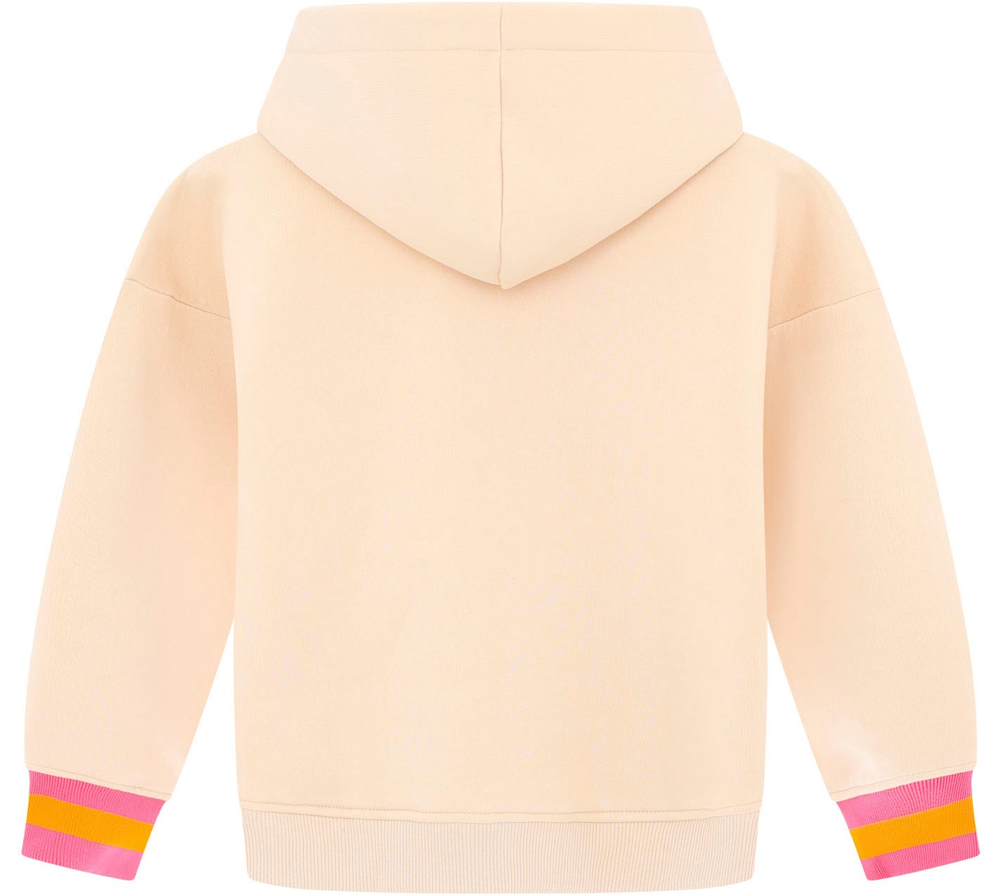 Zwillingsherz Hoodie »"Jovanna" Kids«, mit "Smile More"-Aufstick und neonfarbenen Armbündchen