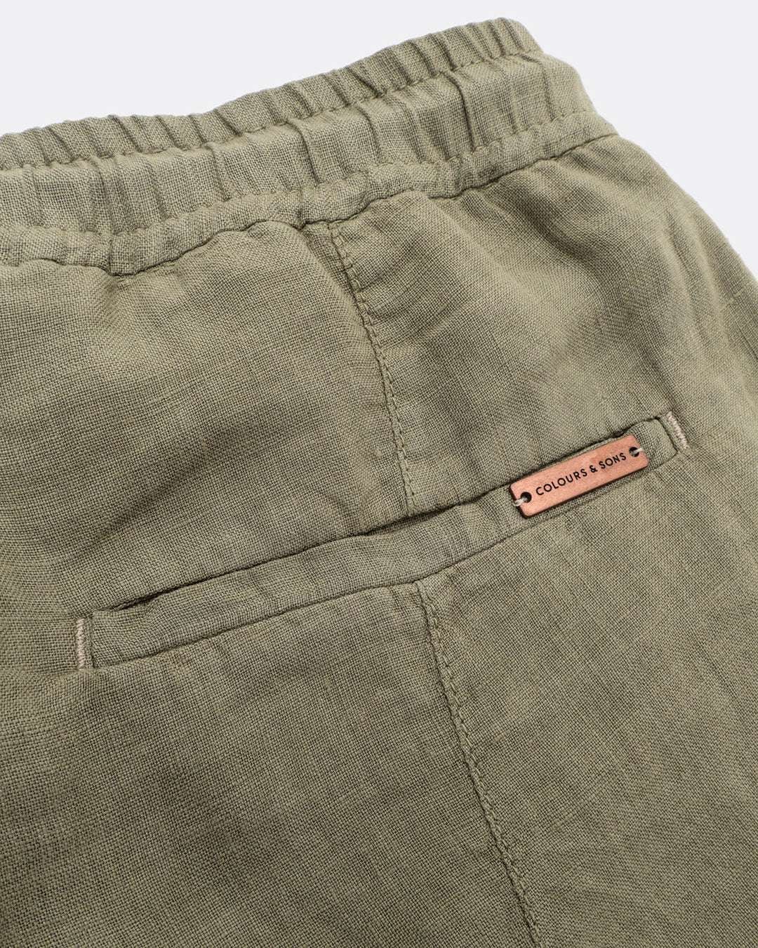 colours & sons Stoffhose »Hosen Pants Cropped Linen«