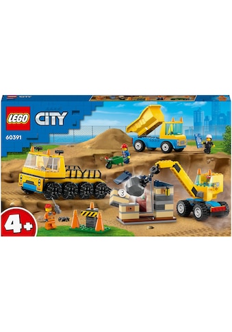 Spielbausteine »City Baufahrzeuge und Kran mi«, (235 St.)
