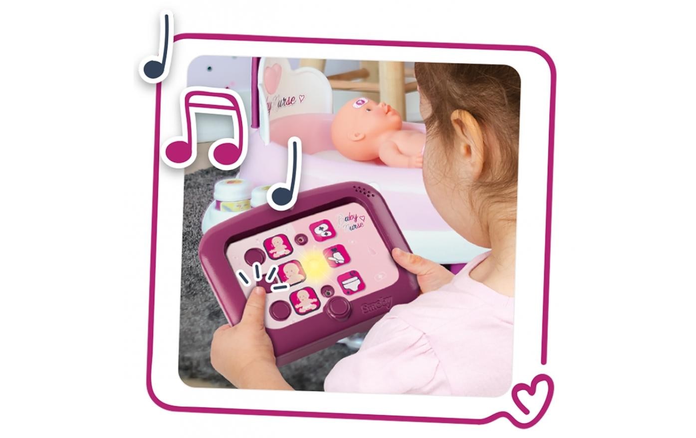 Smoby Puppen Spielcenter »Baby Nurse - elektronische Pflege-Station«, Mit Baby Nurse elektronische Pflege-Station
