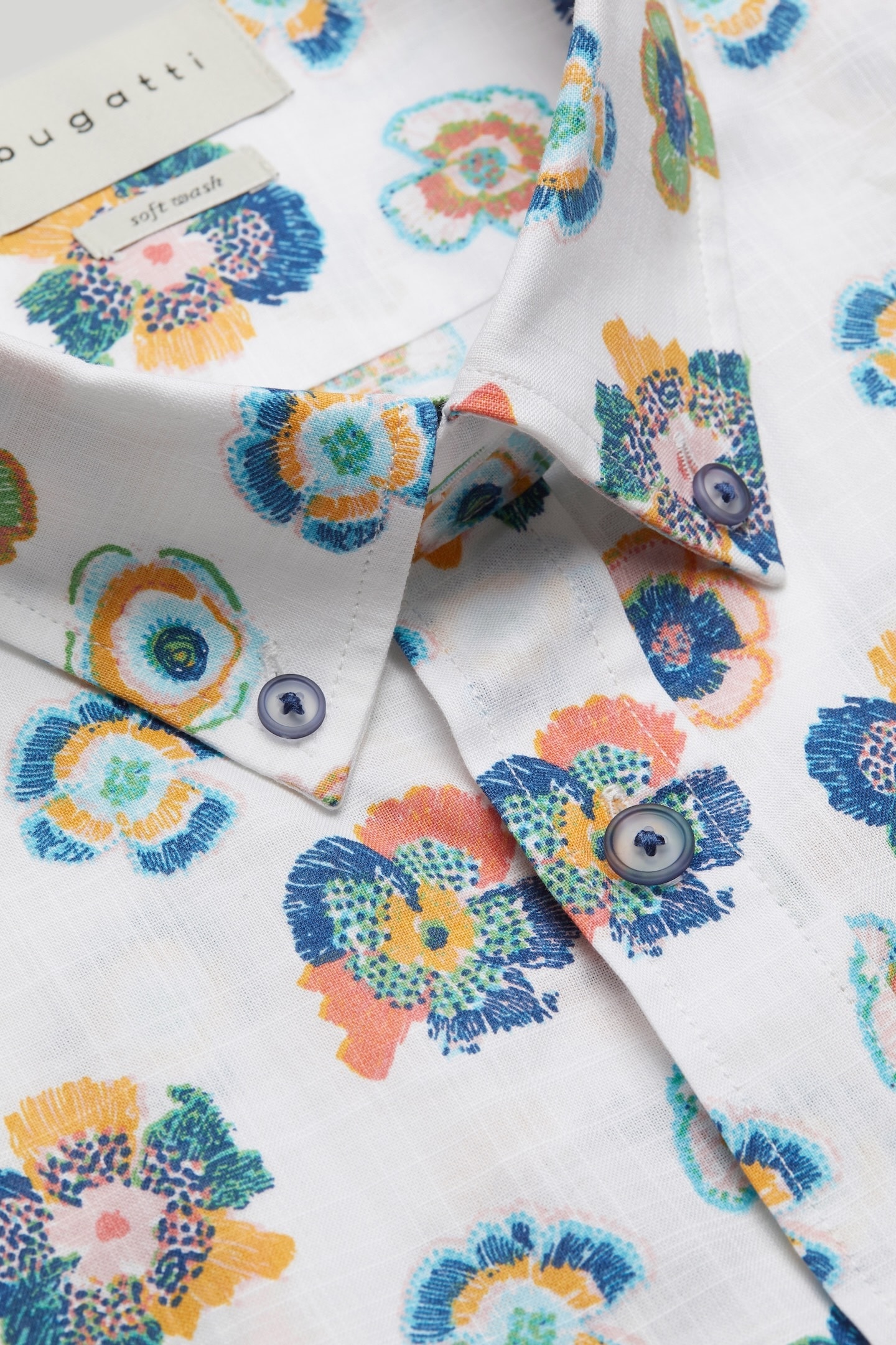 bugatti Langarmhemd, mit floralem Print bestellen online | Jelmoli-Versand