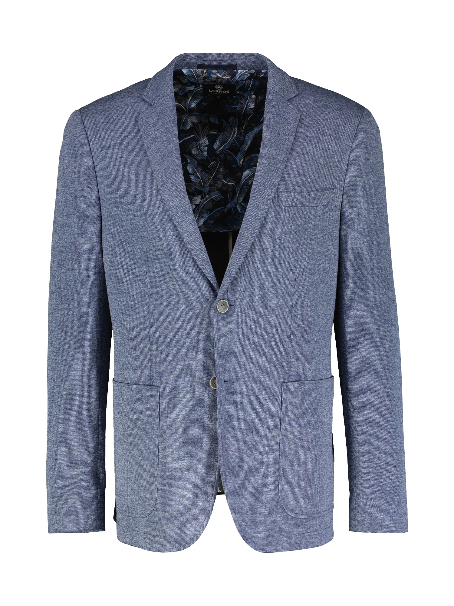 LERROS Jerseysakko "Jerseyblazer mit Muster im Innenfutter"