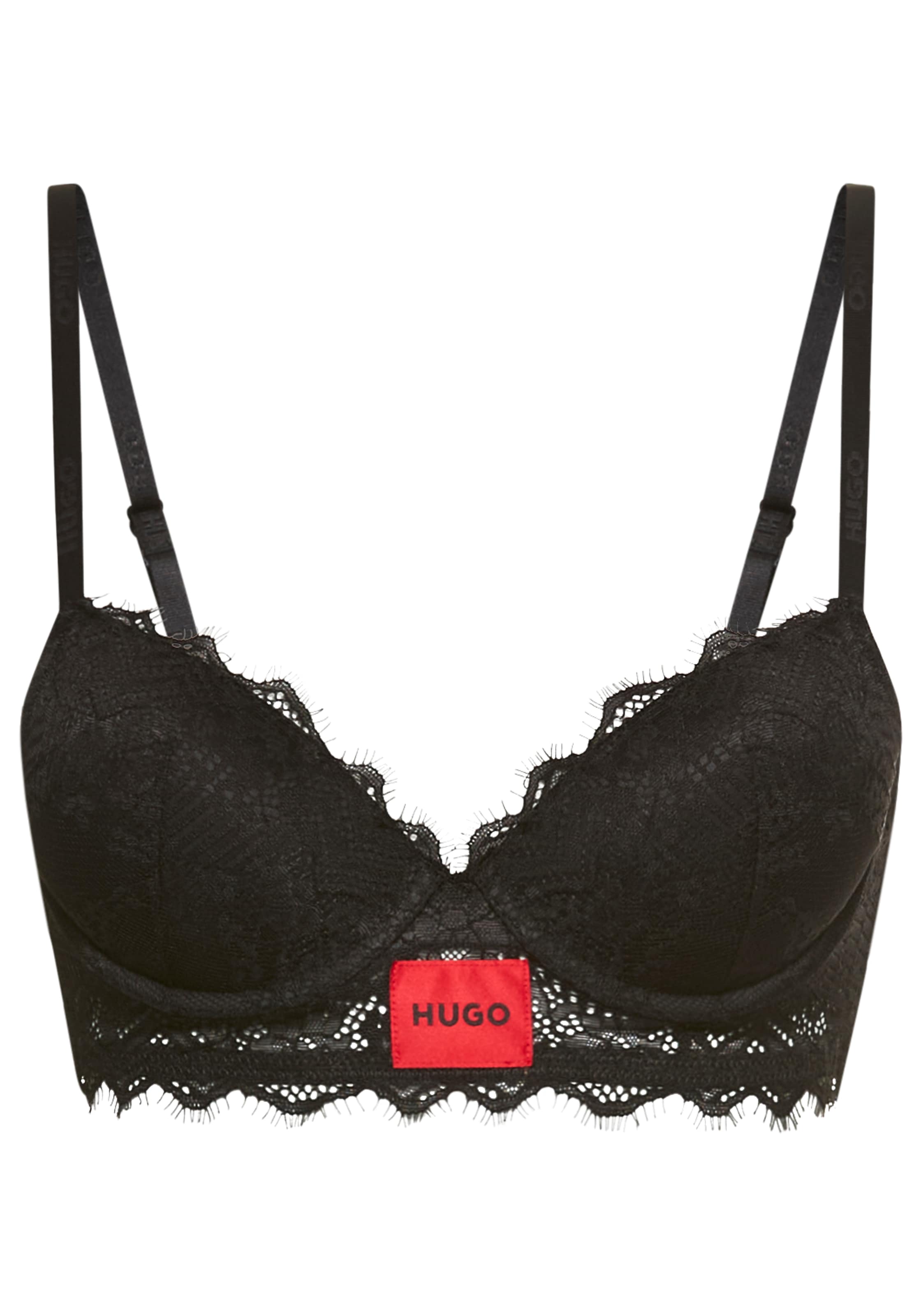 HUGO Underwear Bügel-BH »PUSH-UP RL LACE« mit Spitze, Spaghettiträger