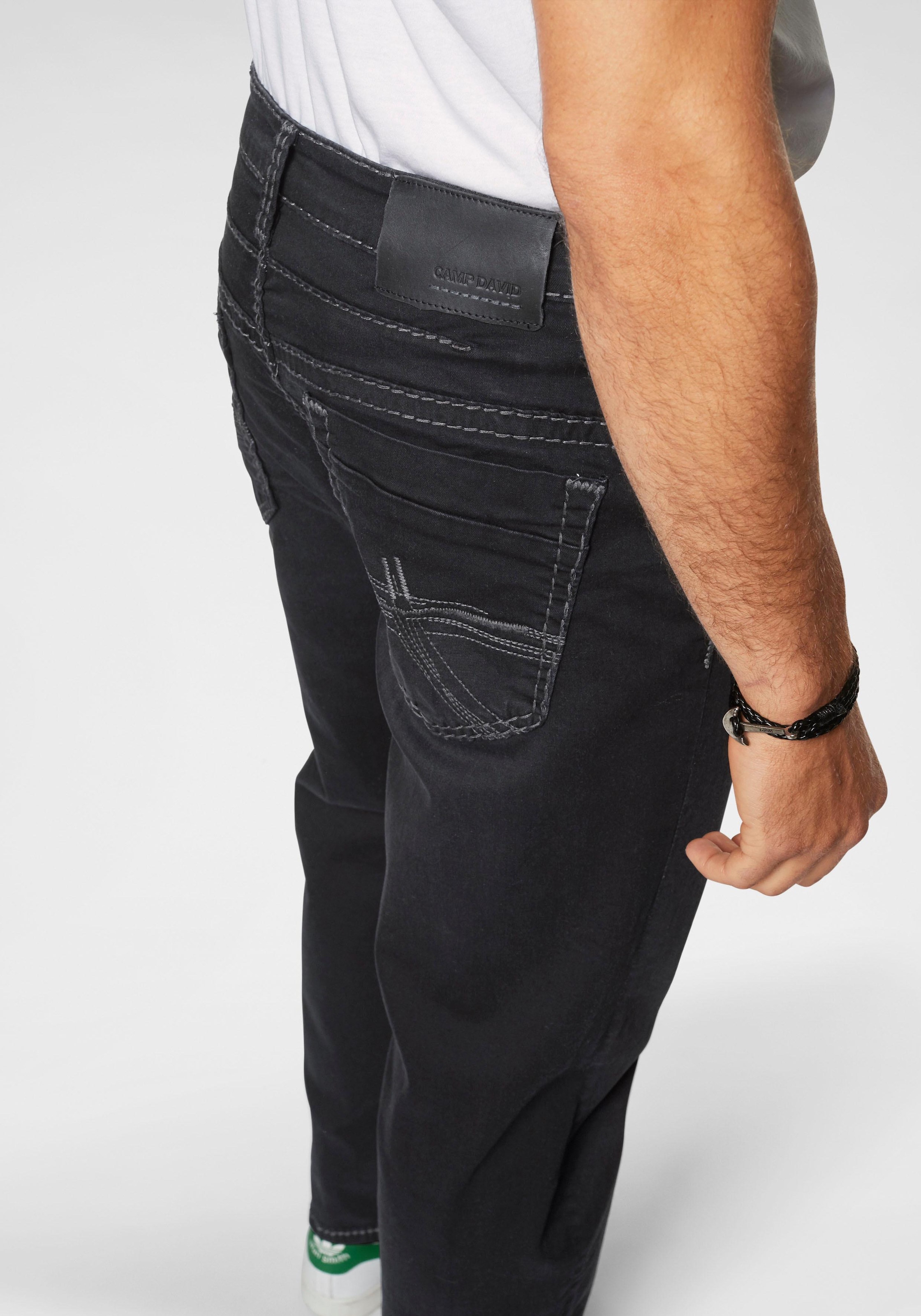 CAMP DAVID Loose-fit-Jeans, mit markanten Nähten und Stretch