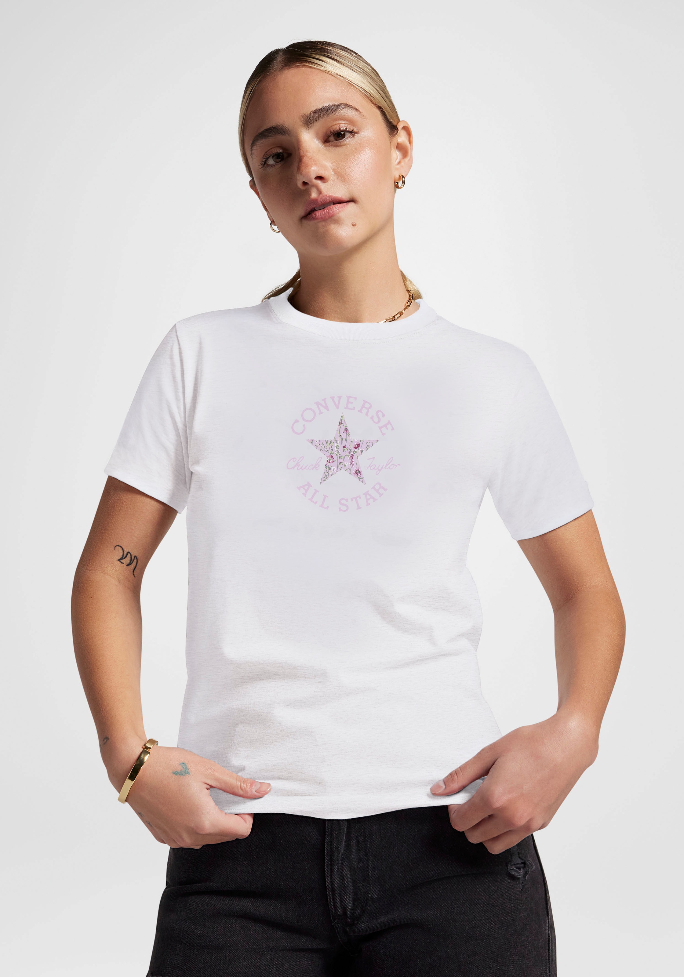 Converse T-Shirt »FLORAL CHUCK TAYLOR T-SHIRT« 1 Stk.