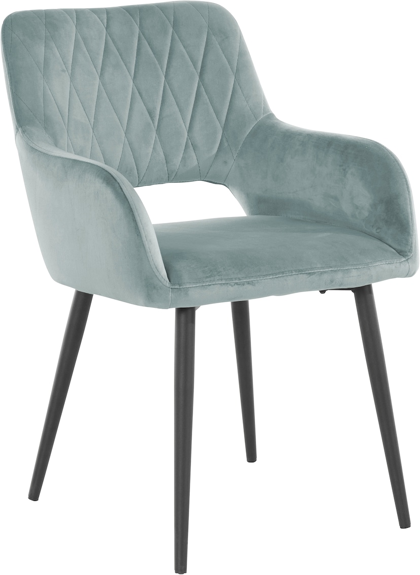 MCA furniture 4-Fussstuhl Jelmoli-Versand 120 Esszimmerstuhl | Nivellierung, (Set), bis 2 drehbar kg Stoffbezug, 360° mit bestellen »Kitami«, online St