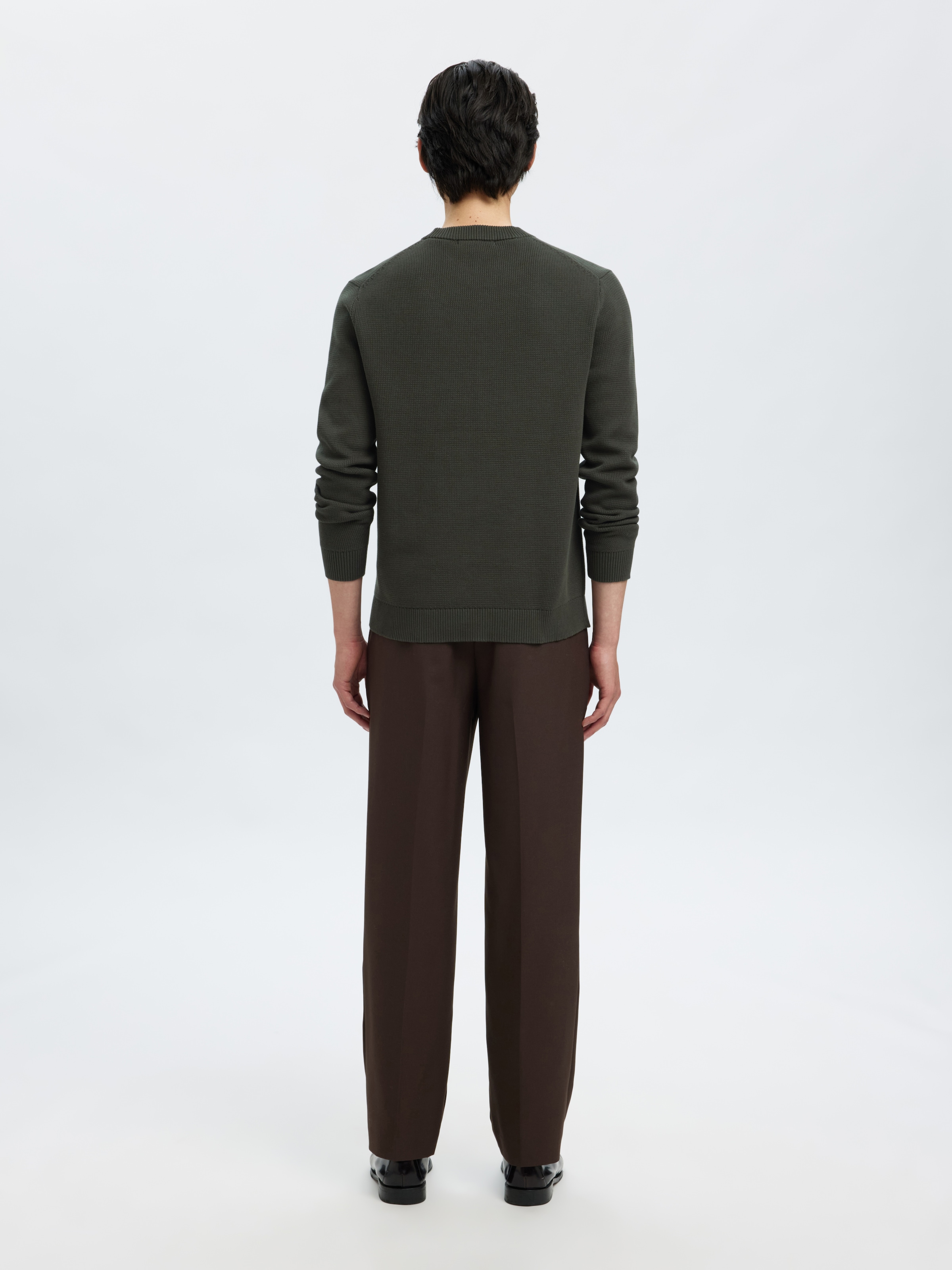 SELECTED HOMME Rundhalspullover »SLHDANE LS KNIT STRUCTURE CREW NECK NOOS«