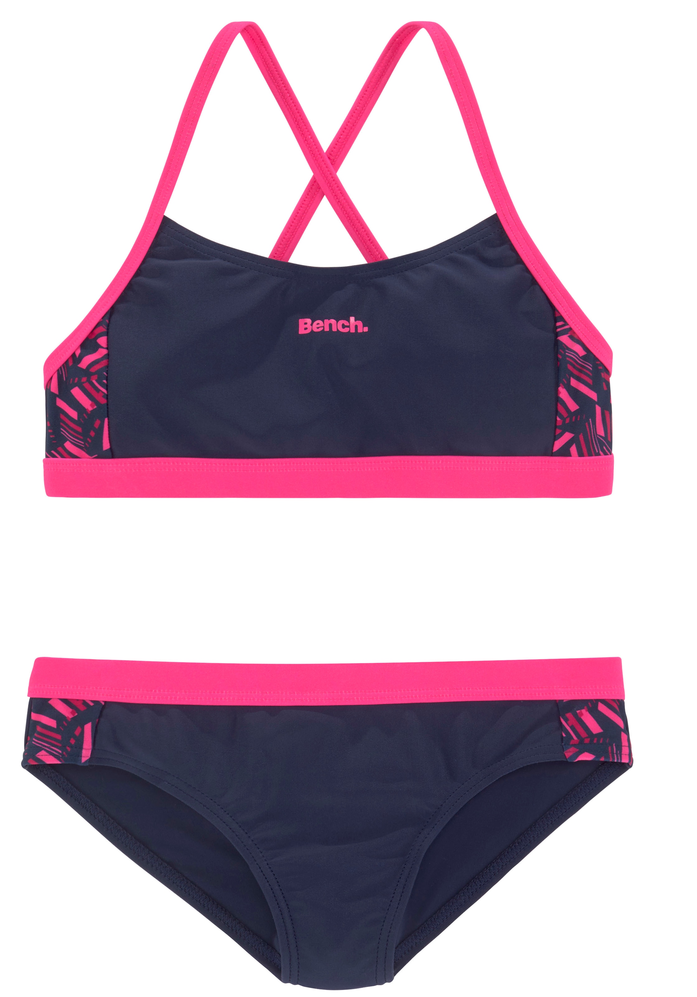 mit kaufen geometrische Einsätzen Bustier-Bikini, ✵ bedruckten online Bench. | Jelmoli-Versand