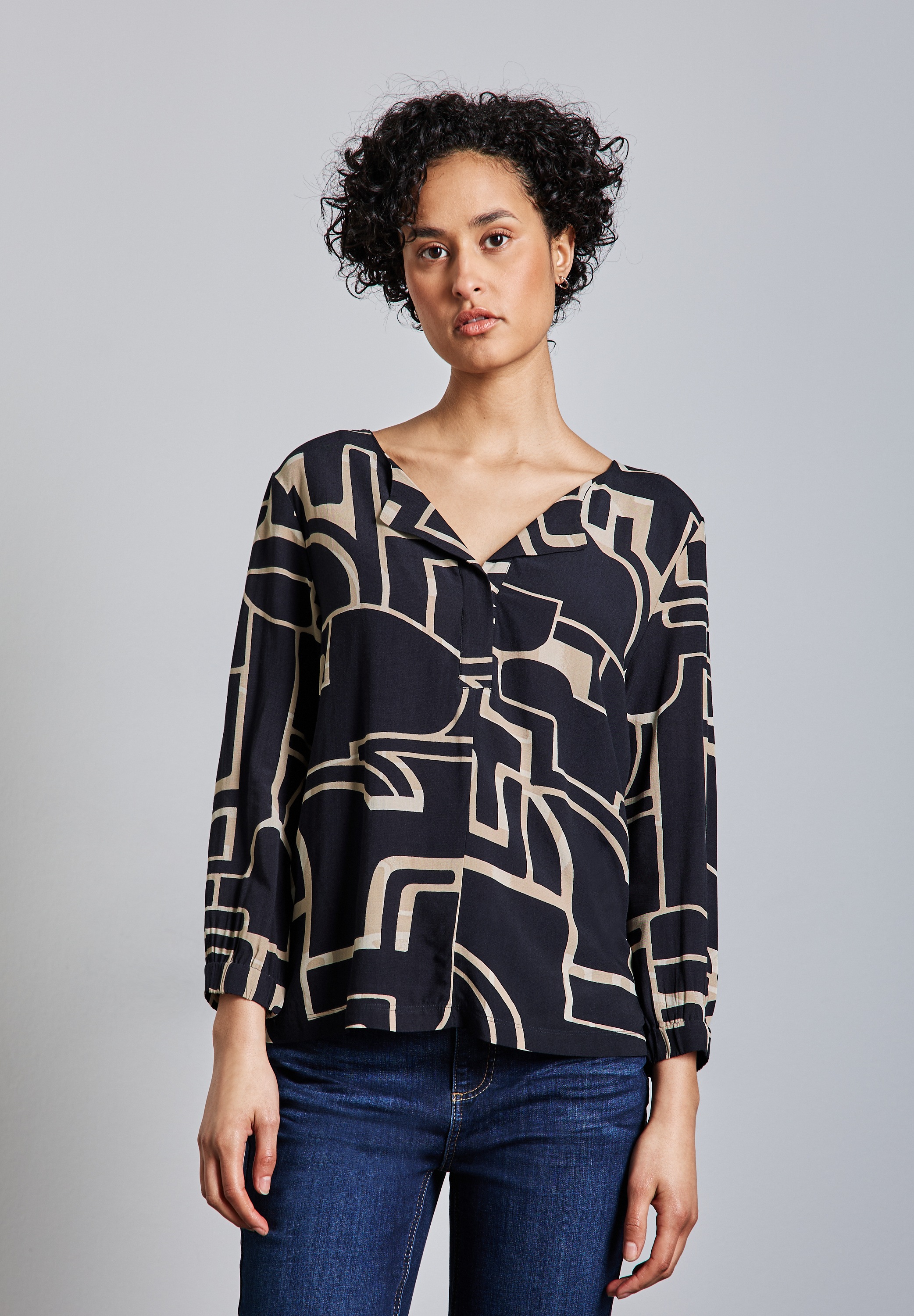 STREET ONE 3/4-Arm-Shirt, mit All-Over Print