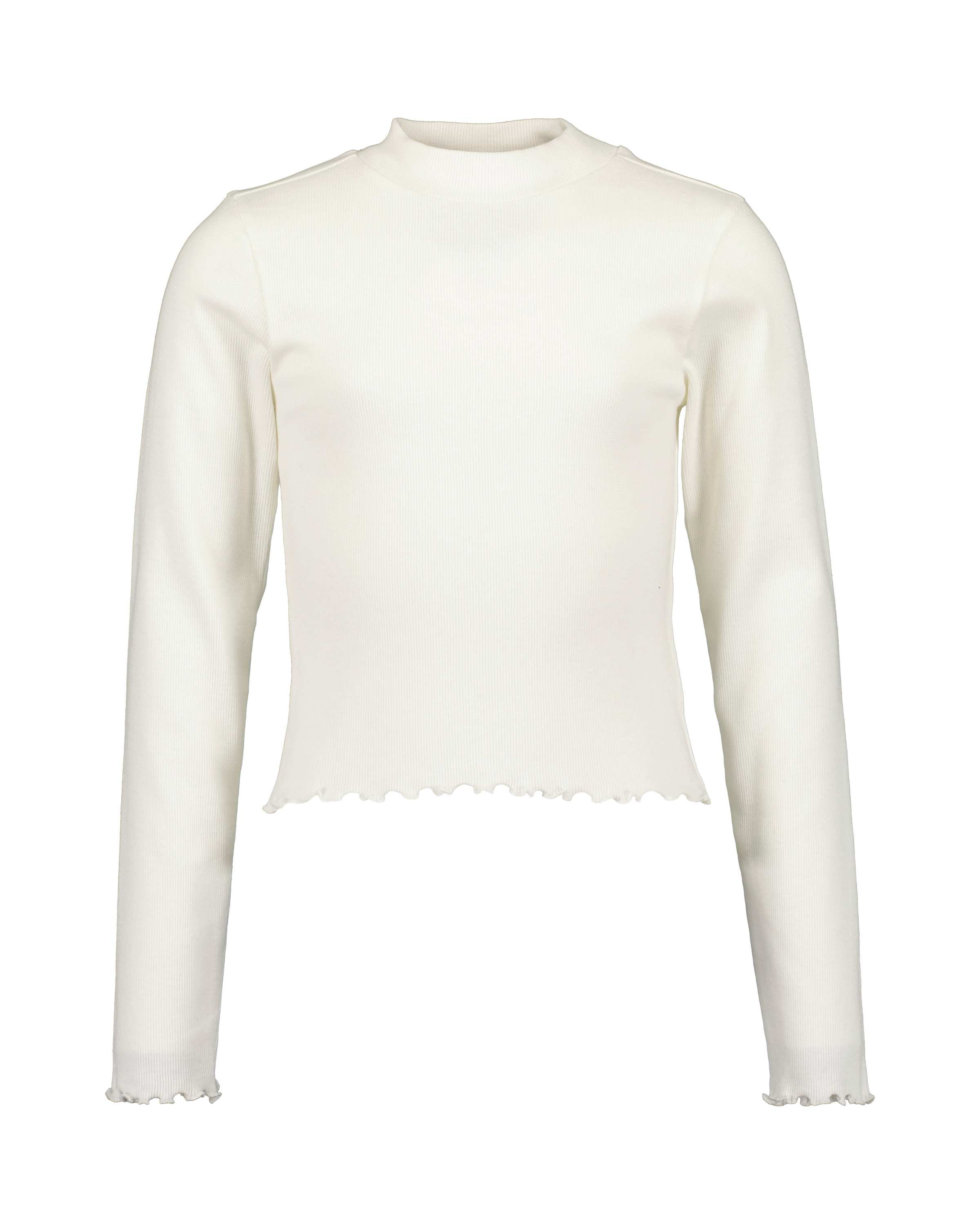 Blue Seven Langarmshirt mit schmalem Stehkragen und tollen Wellenkanten