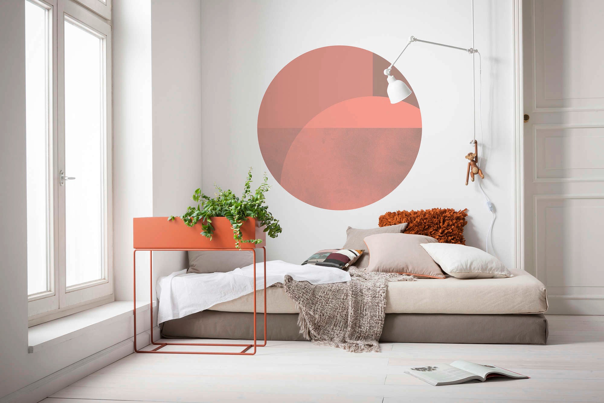 Komar Vliestapete »Vlies selbstklebend - Roselux - Grösse 125 x 125 cm«, bedruckt, Wohnzimmer, Schlafzimmer
