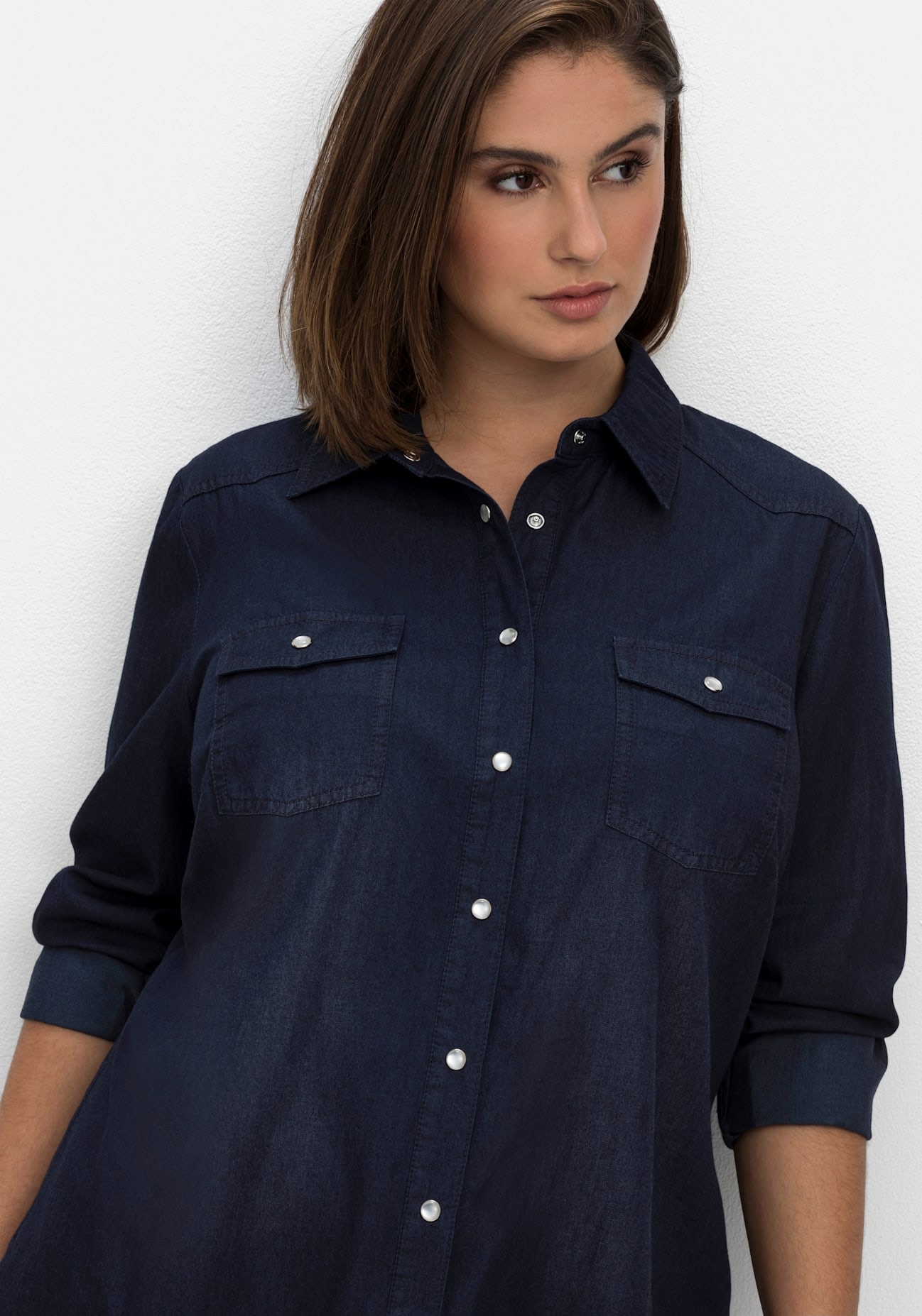 Sheego Jeansbluse