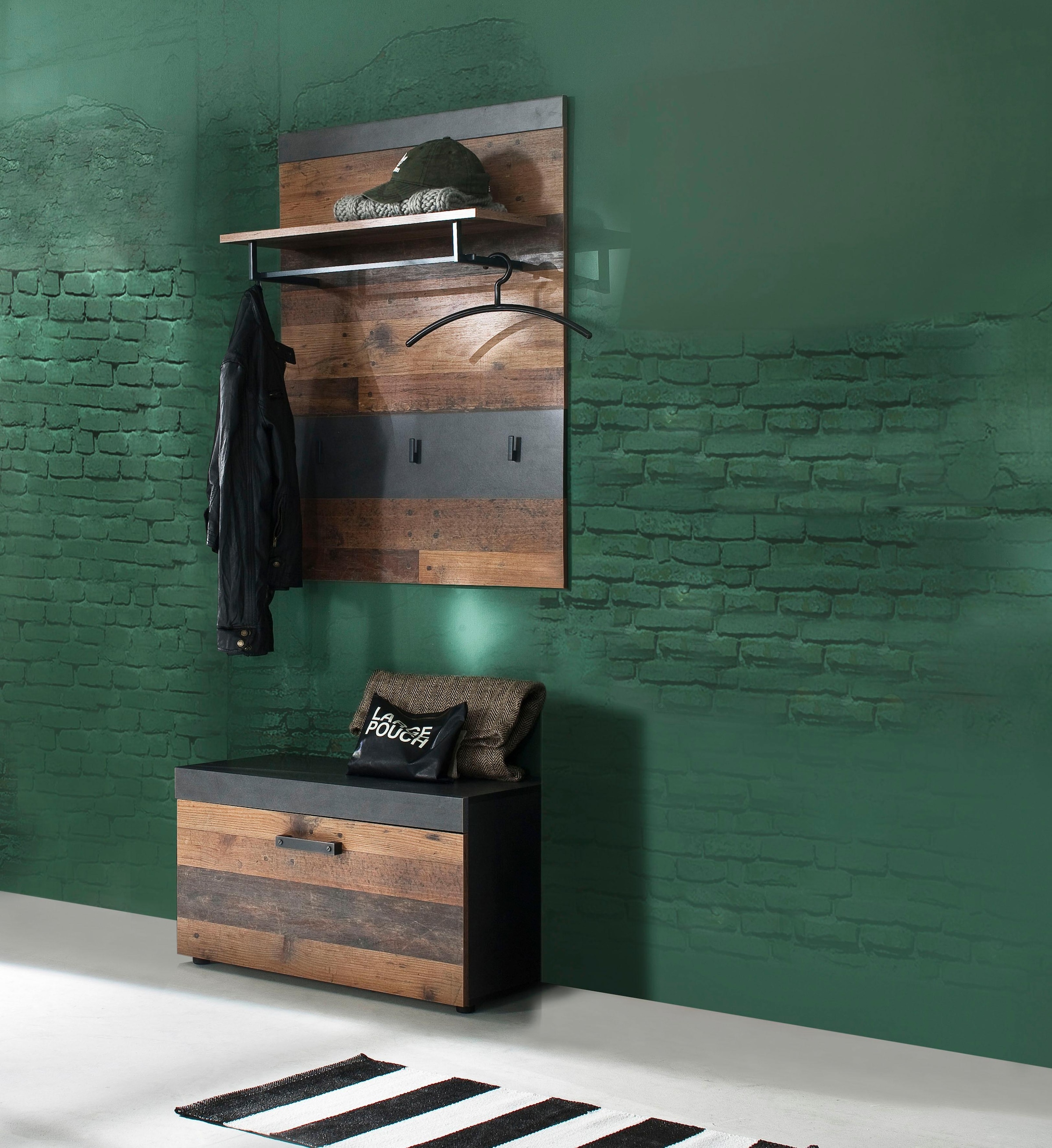 INOSIGN Garderoben-Set »Ilana«, (Set, 2 St.), moderner Industrial Style  online kaufen | Jelmoli-Versand