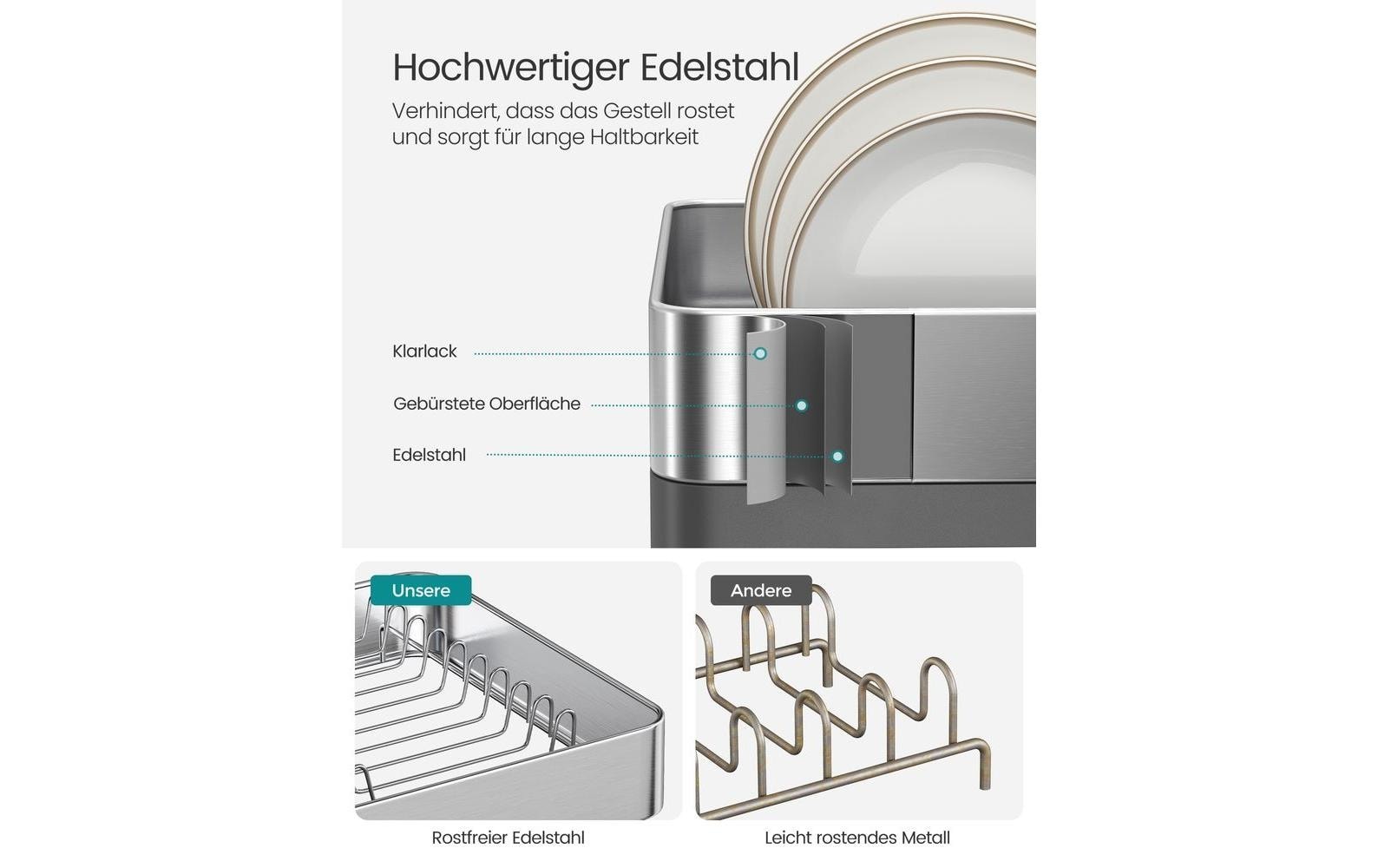 SONGMICS Geschirrständer