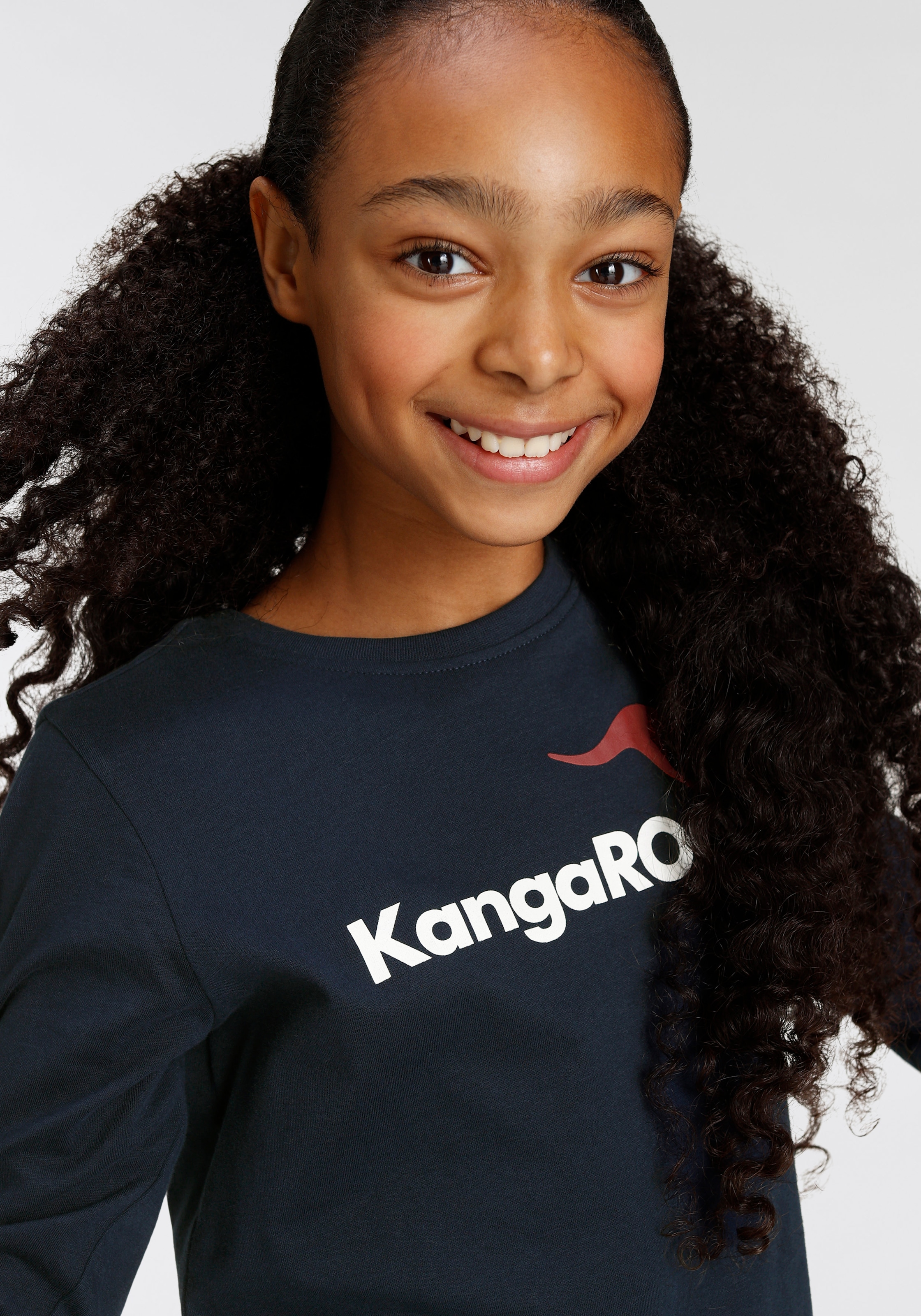 KangaROOS ✵ günstig kaufen Langarmshirt »Basic Jelmoli-Versand Logo« |