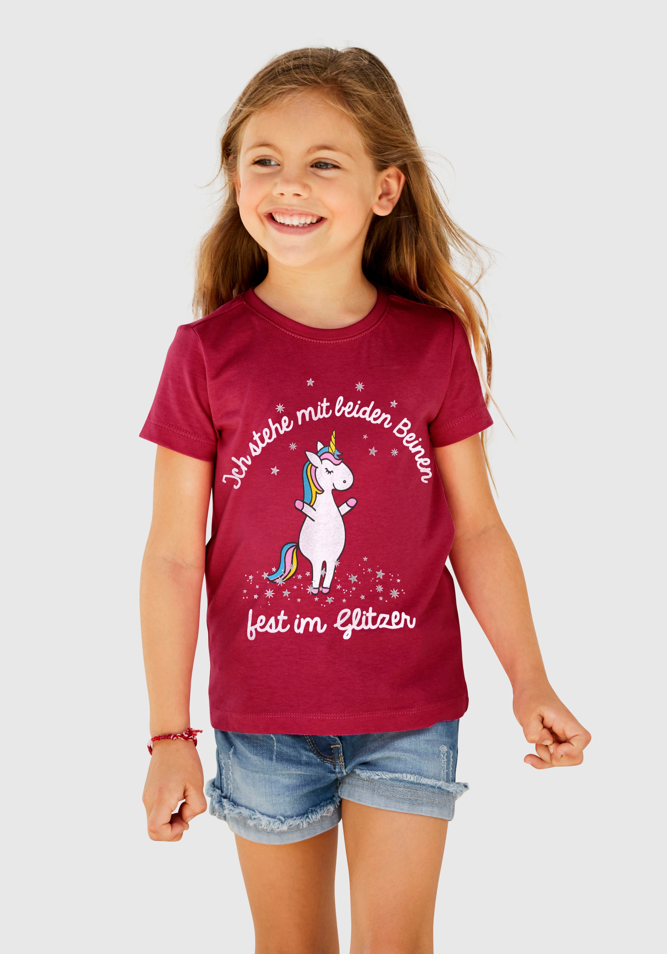 ✵ KIDSWORLD T-Shirt »für kleine Mädchen«, Druck 