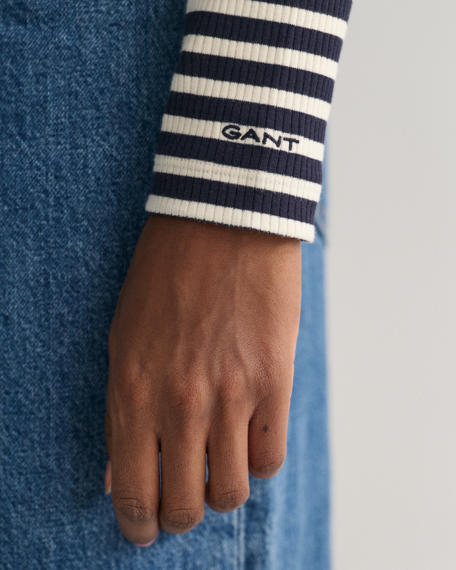 Gant Rollkragenshirt »SLIM STRIPED RIB TURTLENECK«