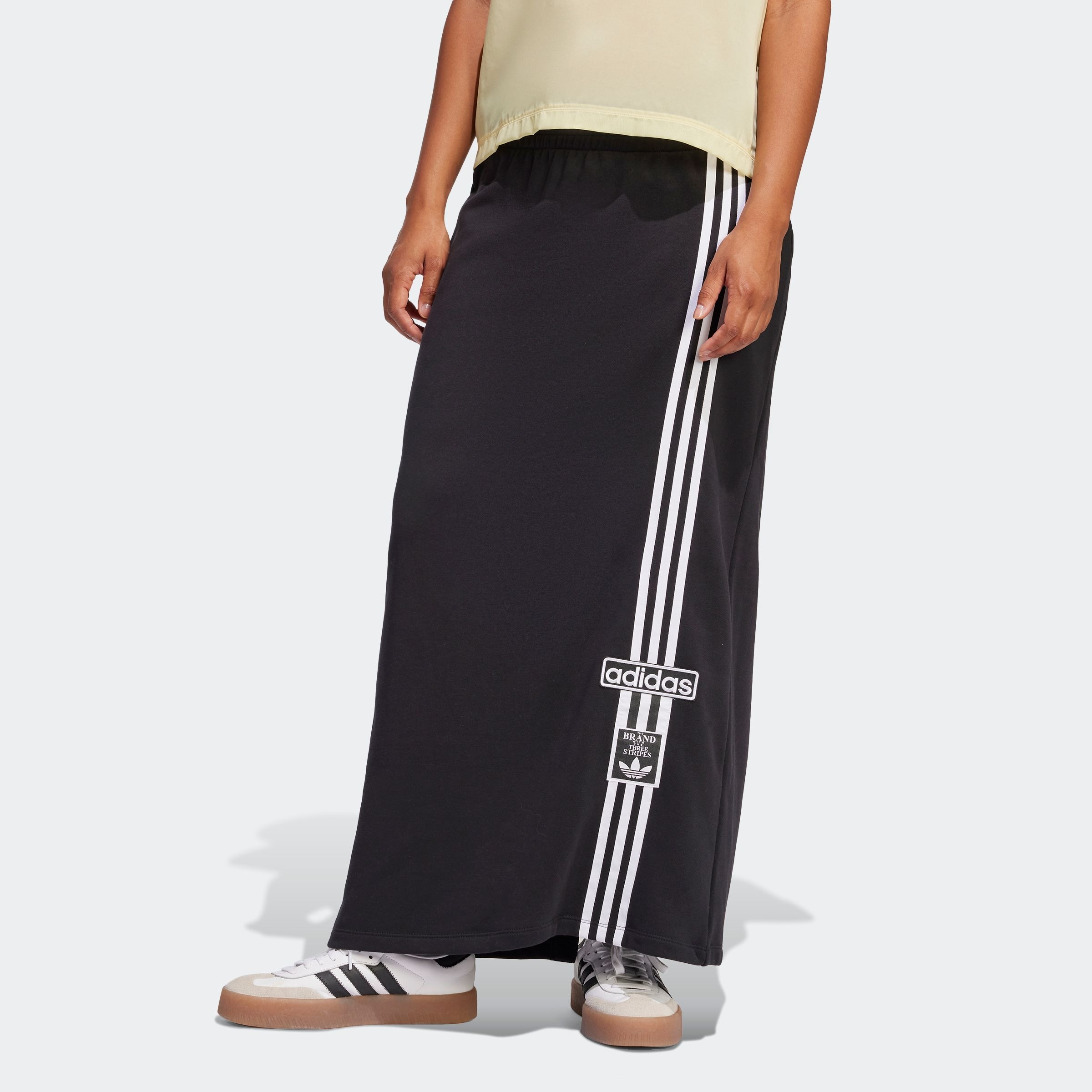 adidas Originals "MAXI SKIRT" aus French Terry, sportlicher Stil, mit 3-Streifen